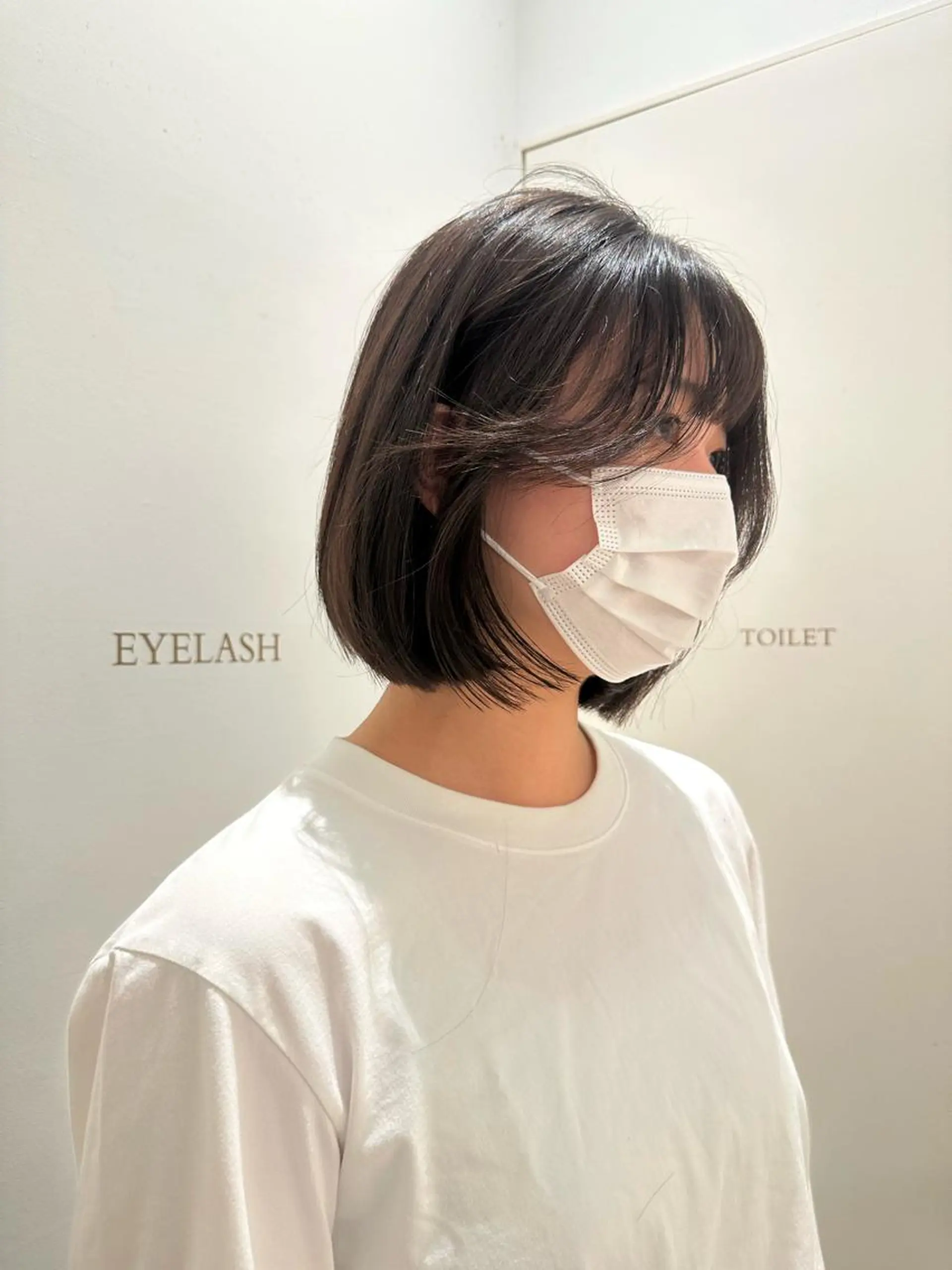 ショート カラー ヘアアレンジ 切りっぱなしボブ 黒髪 ボブ くびれヘア タンバルモリ 🌿レイヤー/ブリー チ/🌿‬JINのヘアスタイル