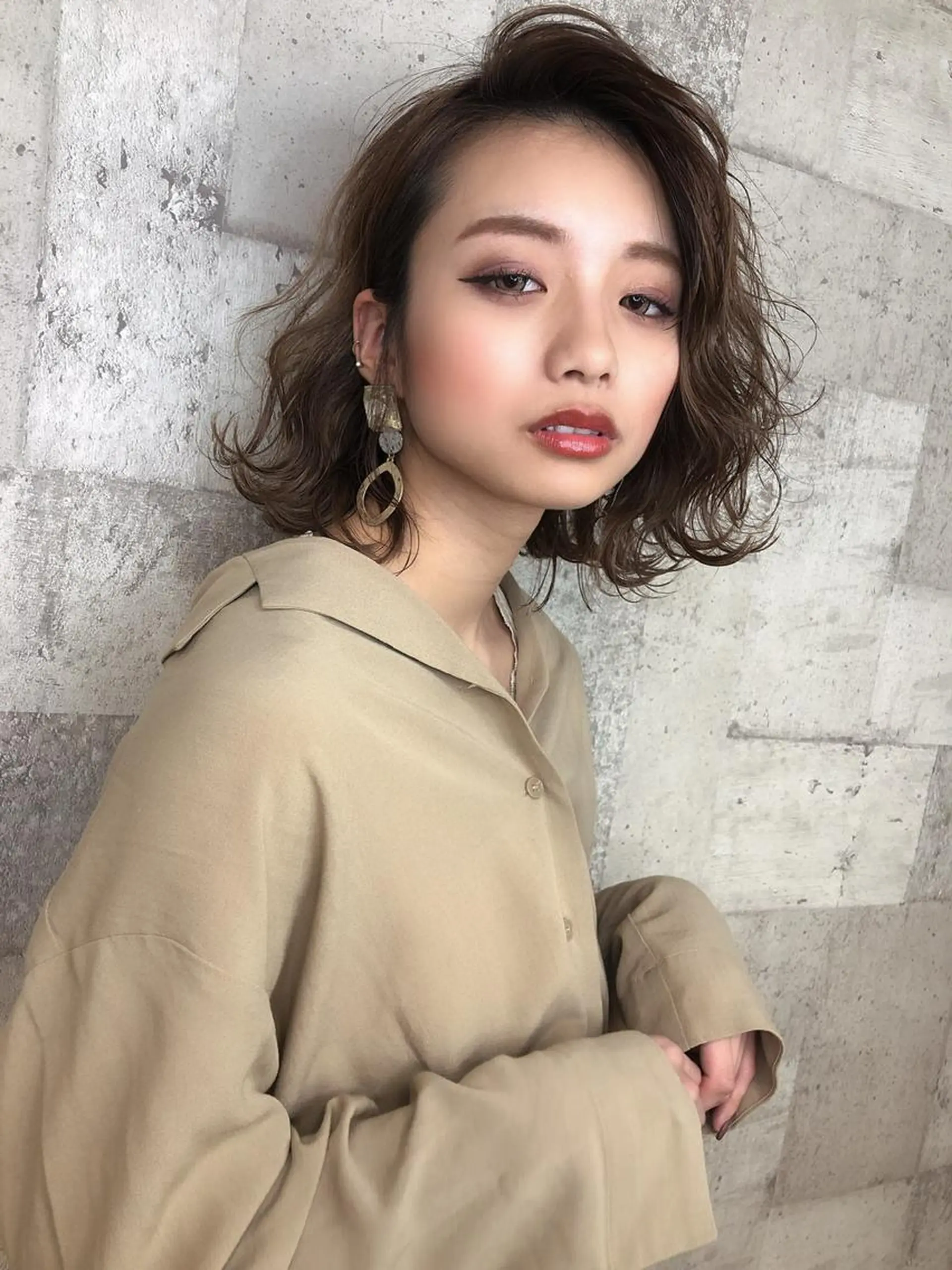 セミロング カラー ルービック 奈良のヘアスタイル
