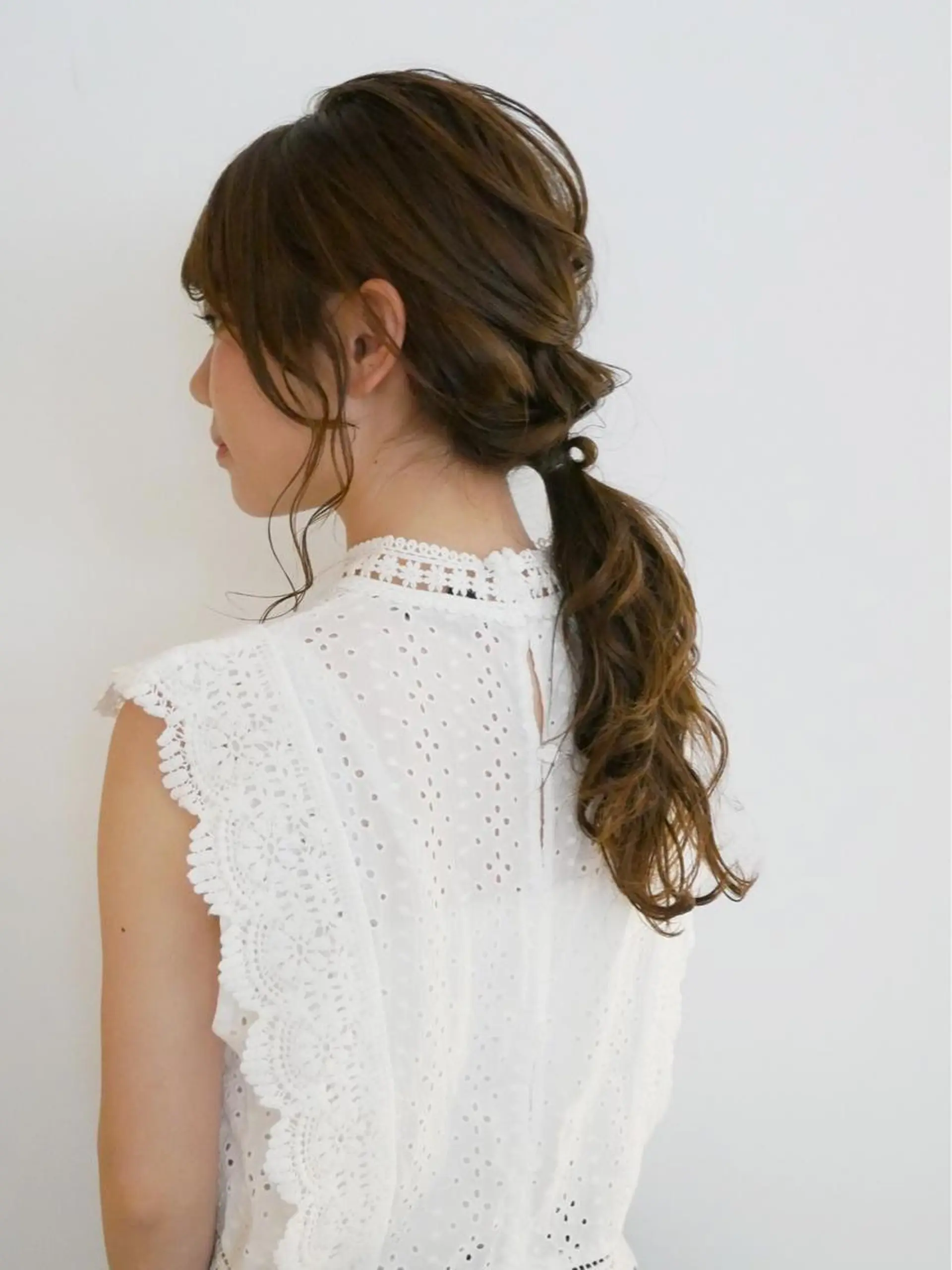 ロング ヘアアレンジ ヘアカラー トリートメント 川上 裕樹のヘアスタイル