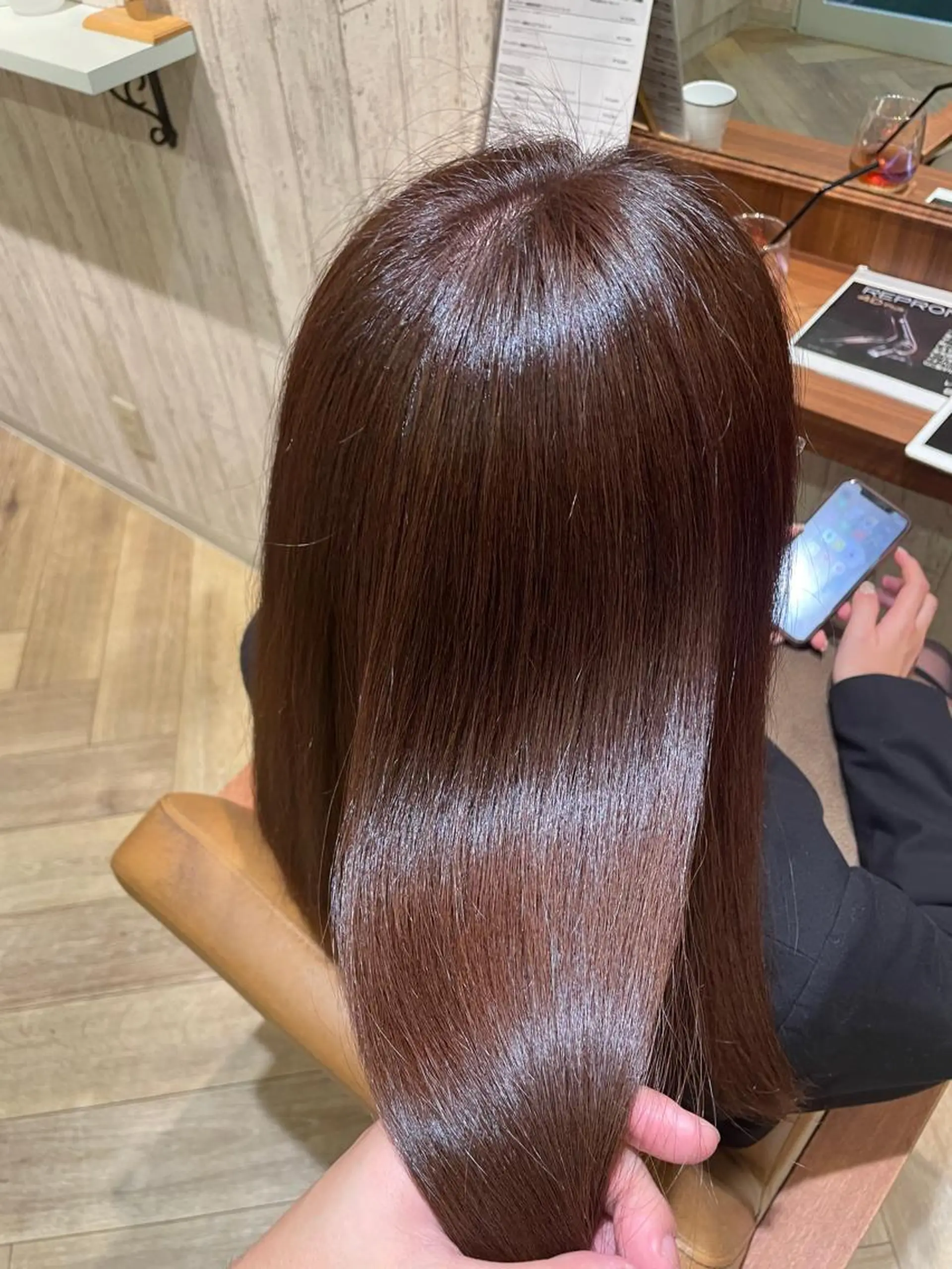 ロング カット ヘアカラー トリートメント 髪質改善専門美容室 Reshilリシルのヘアスタイル