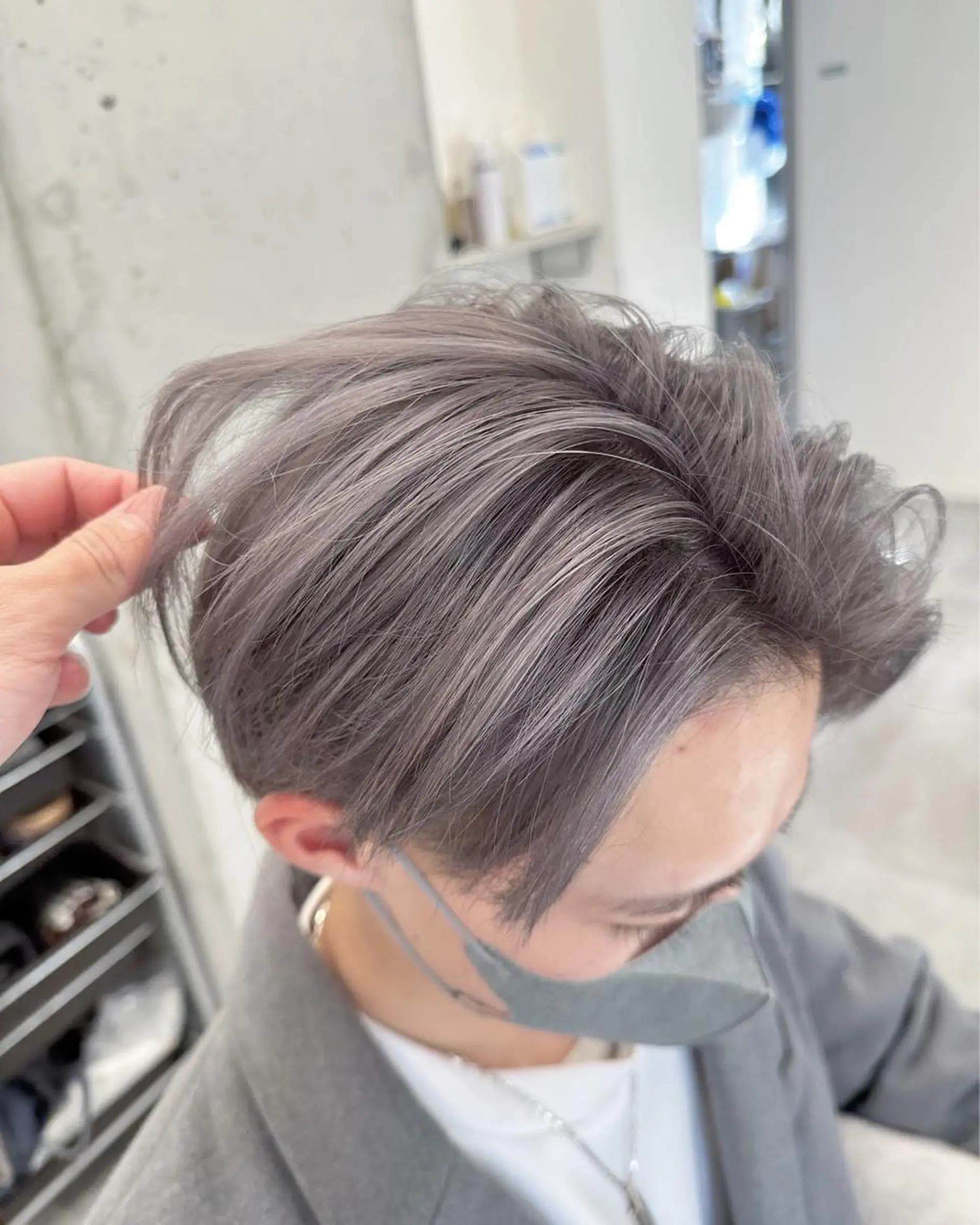メンズ ヘアカラー Hardy ショータのヘアスタイル