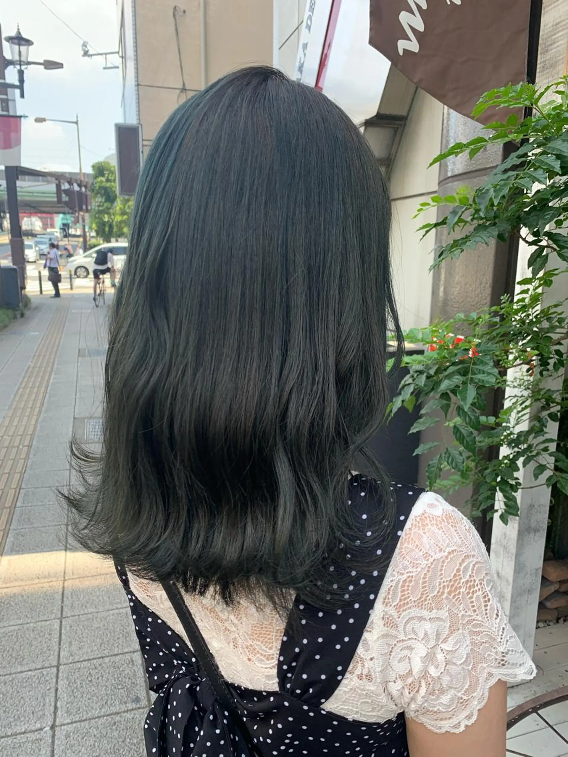 セミロング カラー 【完全個室】髪質改善 暖色カラー/山崎唯奈のヘアスタイル
