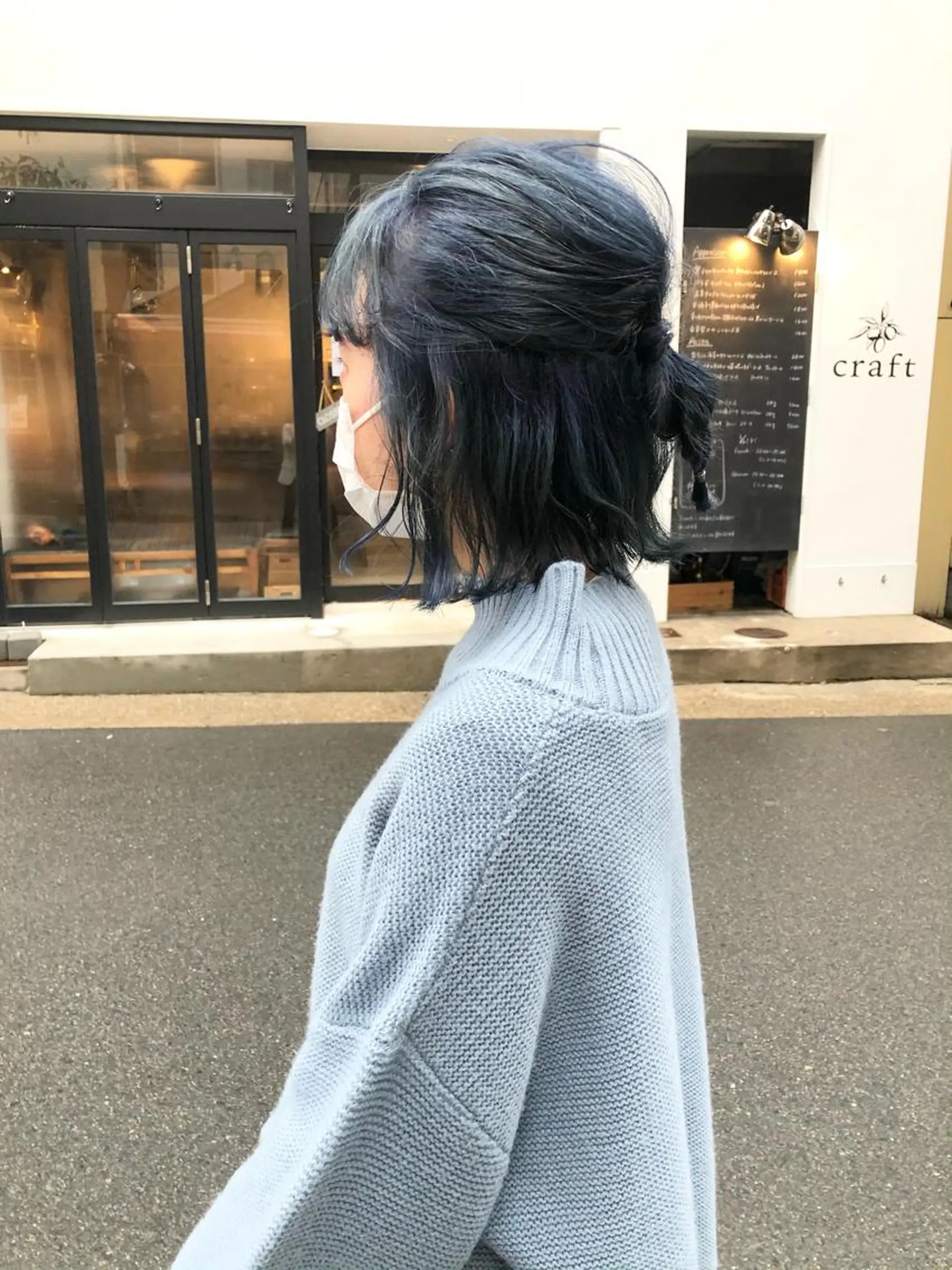 ミディアム 山口 朔弥のヘアスタイル
