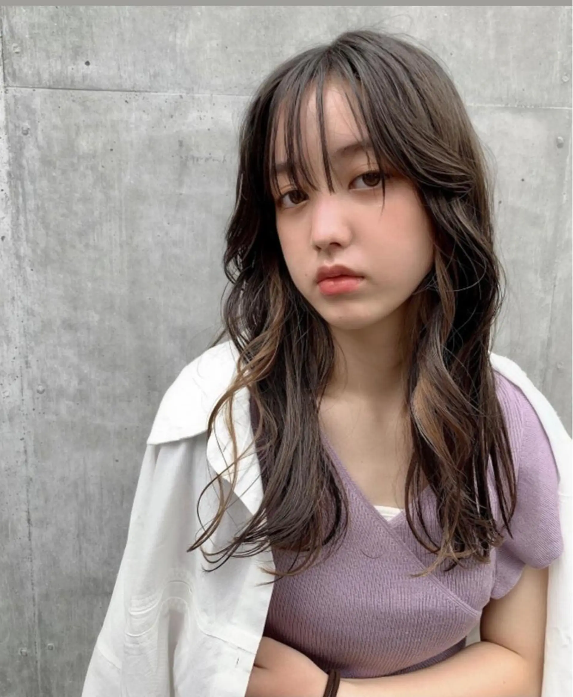 ロング カラー インナーカラー 河島 裕樹のヘアスタイル