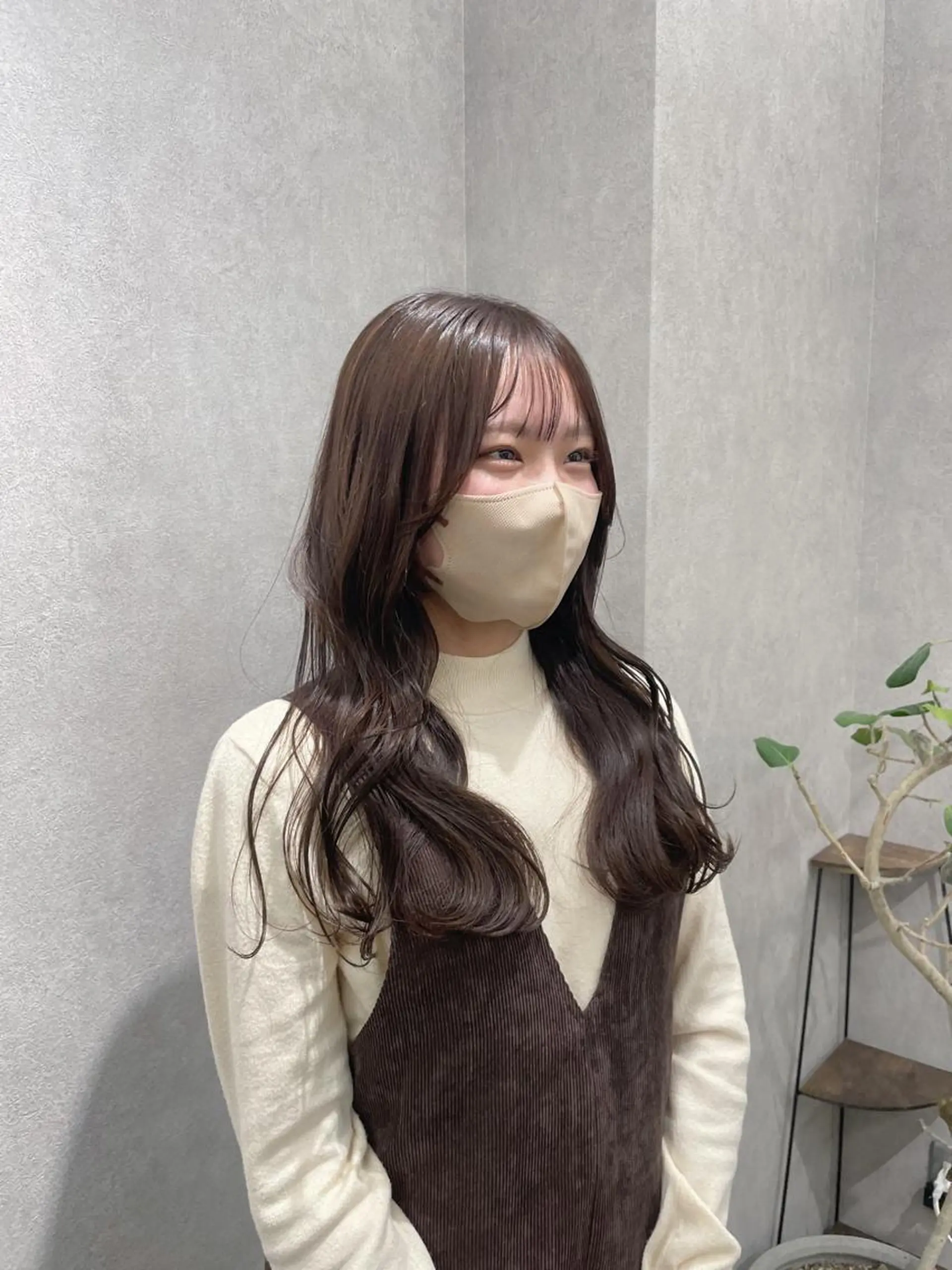 ロング カラー ブラウンカラー いなみね はるきのヘアスタイル