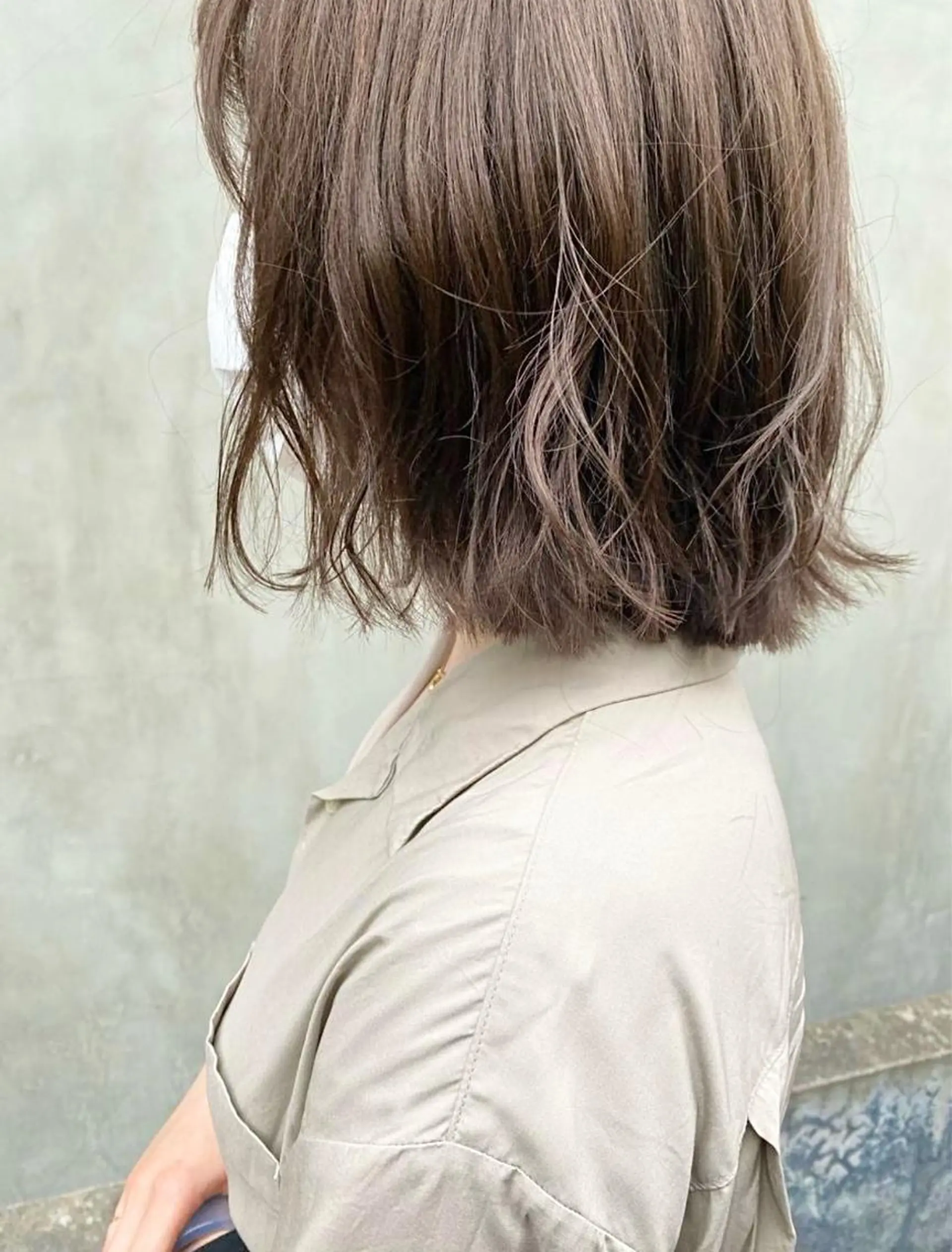 ミディアム カラー パーマ ヘアアレンジ メンズ キッズ ネイル マツエク・マツパ ベージュカラー 透明感カラー ボブ インナーカラー/ KANAのヘアスタイル