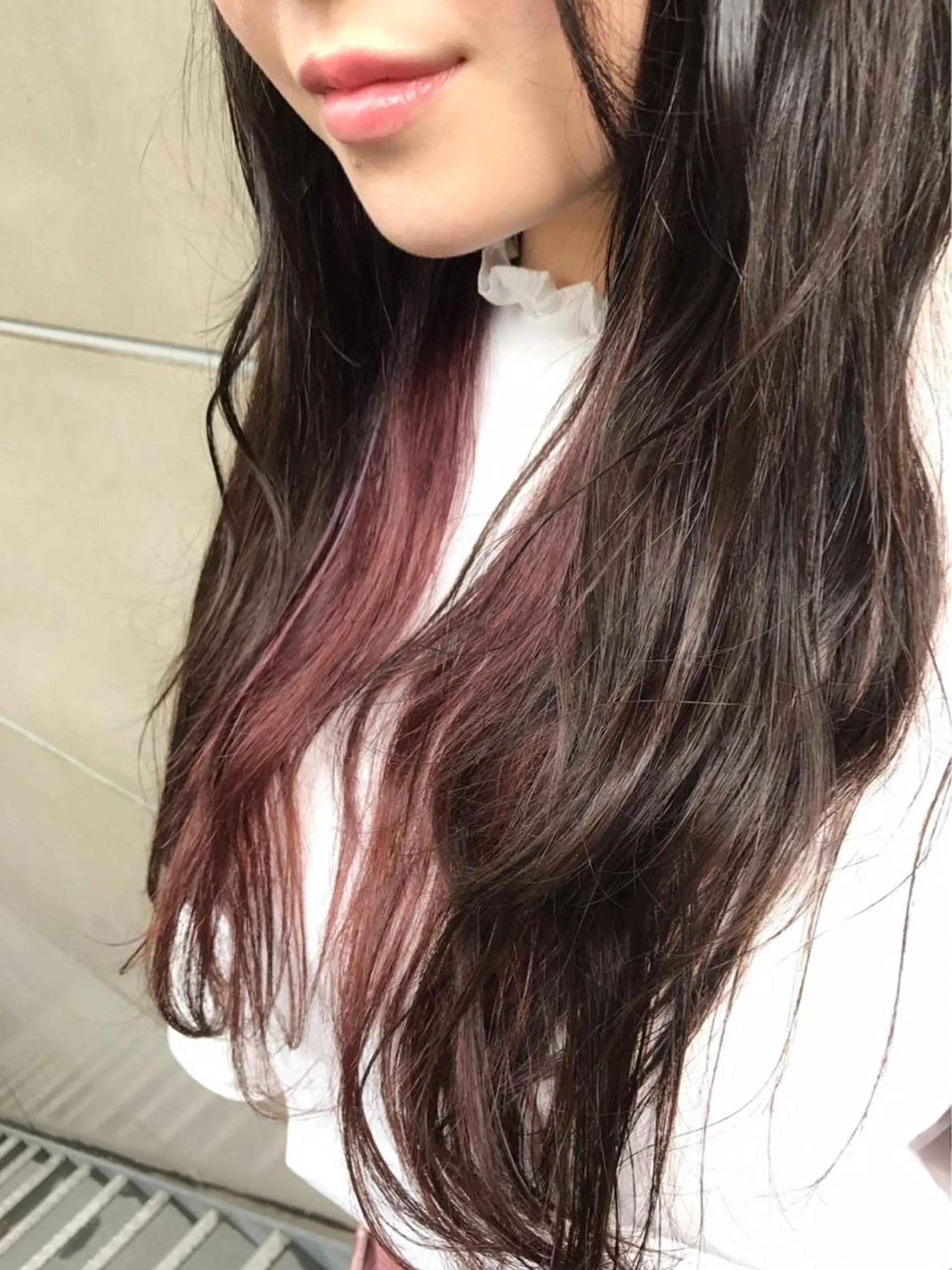 ロング カラー バレイヤージュ ブリーチ デザインカラー ハイライトカラー ハイライト 【渋谷で人気】艶髪× 髪質改善/ツヤカラーのヘアスタイル