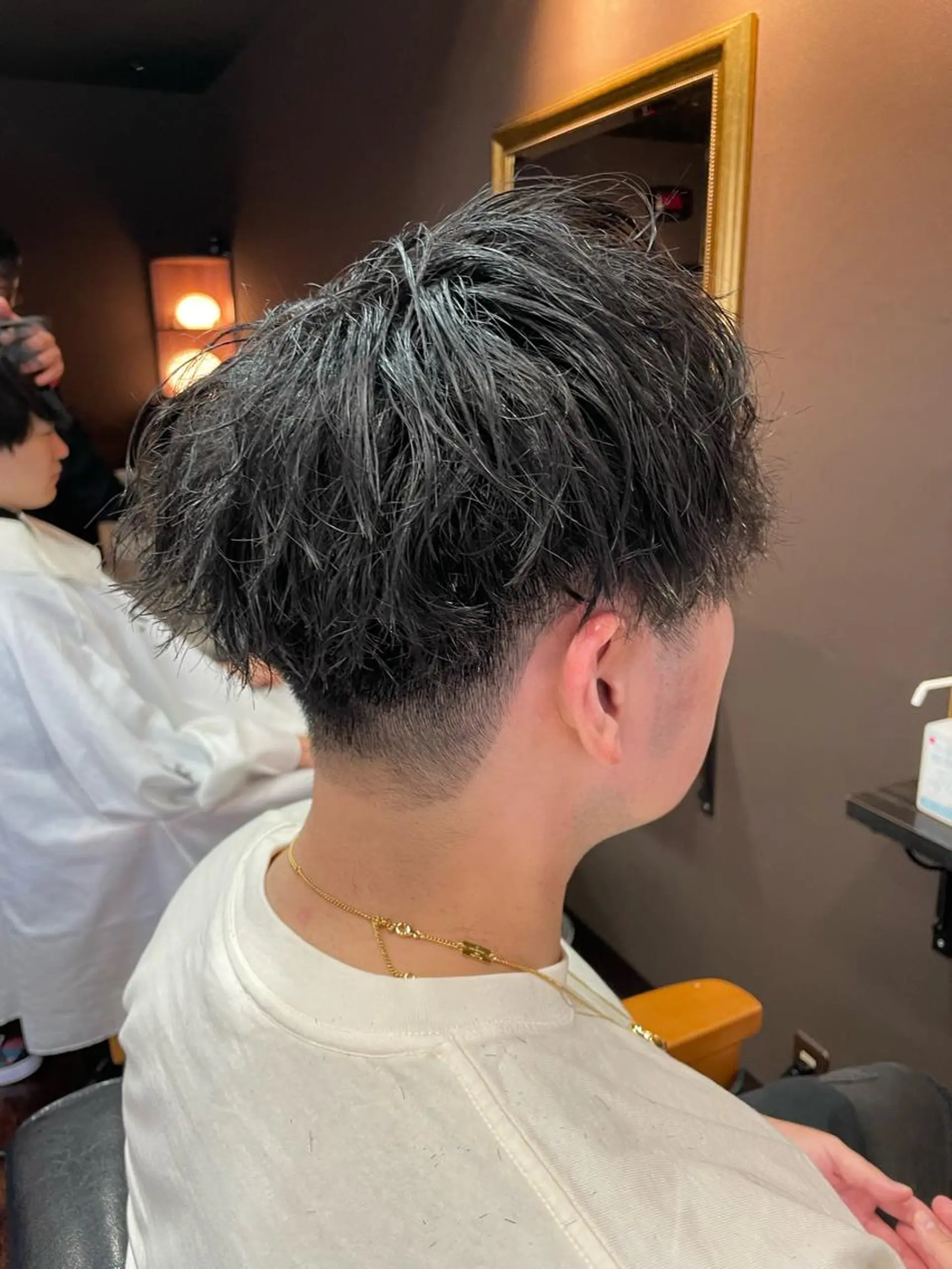 パーマ メンズ 木下 龍斗のヘアスタイル
