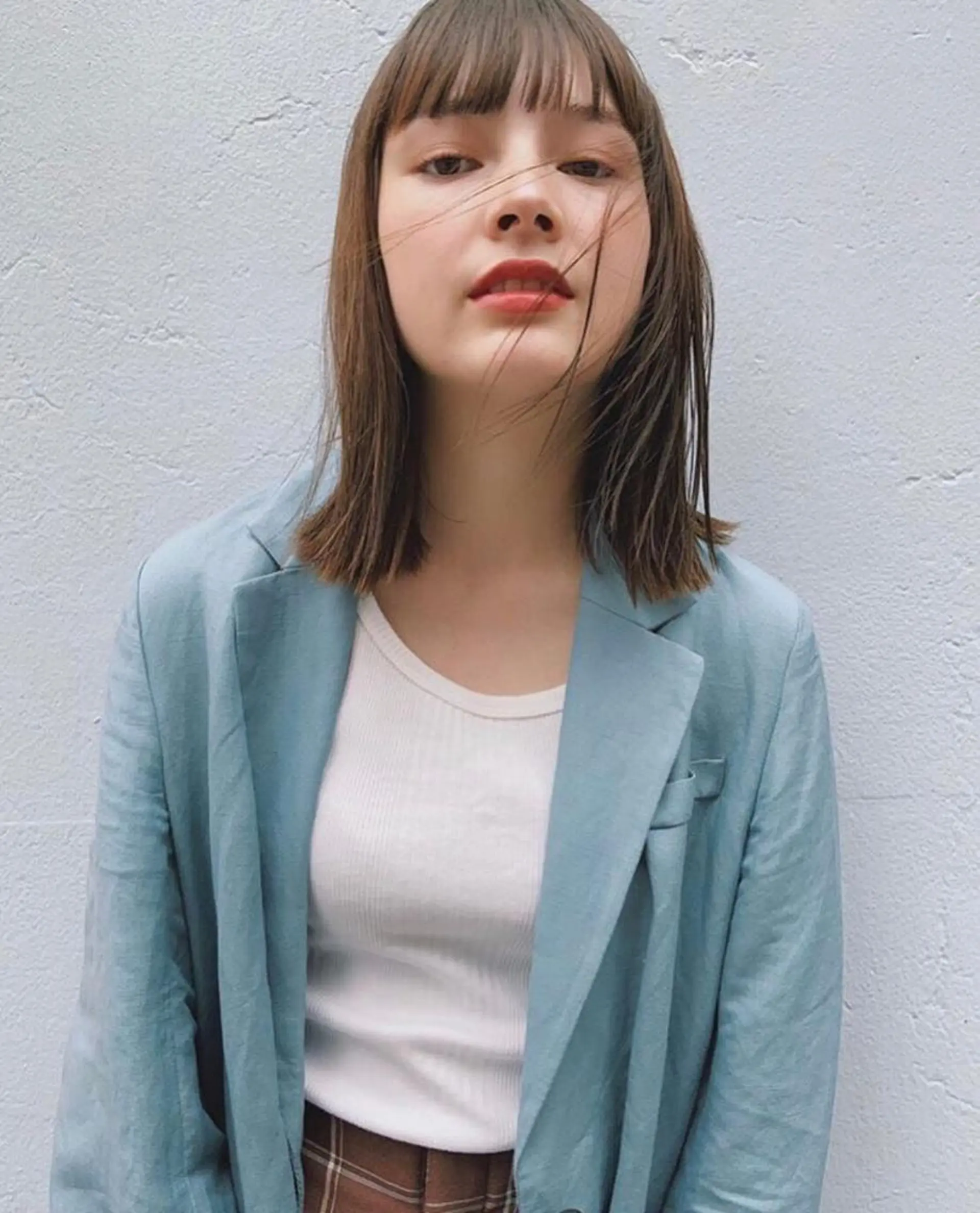 ミディアム カラー 渋谷/韓国風 西原直樹のヘアスタイル