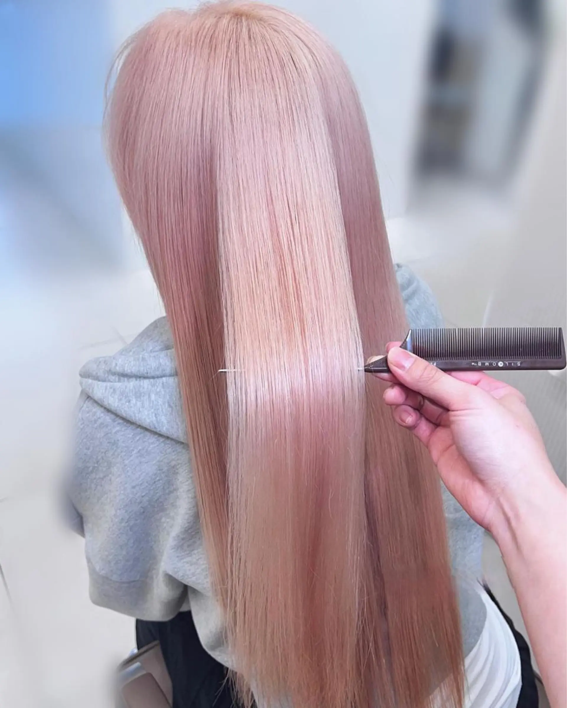 ロング 🎀韓国スリムタッキ 羽エクステ🎀kiiのヘアスタイル