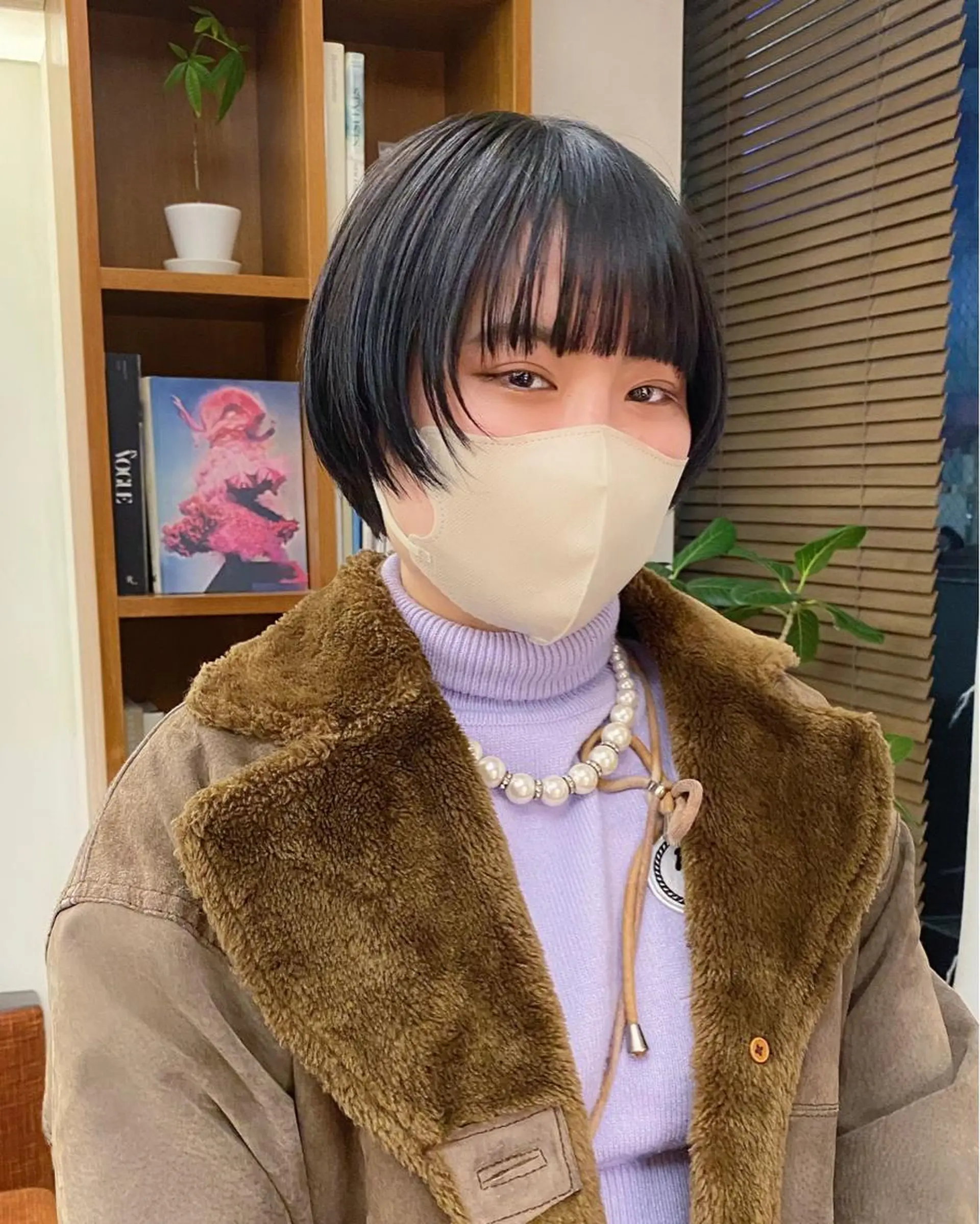 ショート カラー 似合わせレイヤー/ ニュアンスパーマ高倉のヘアスタイル