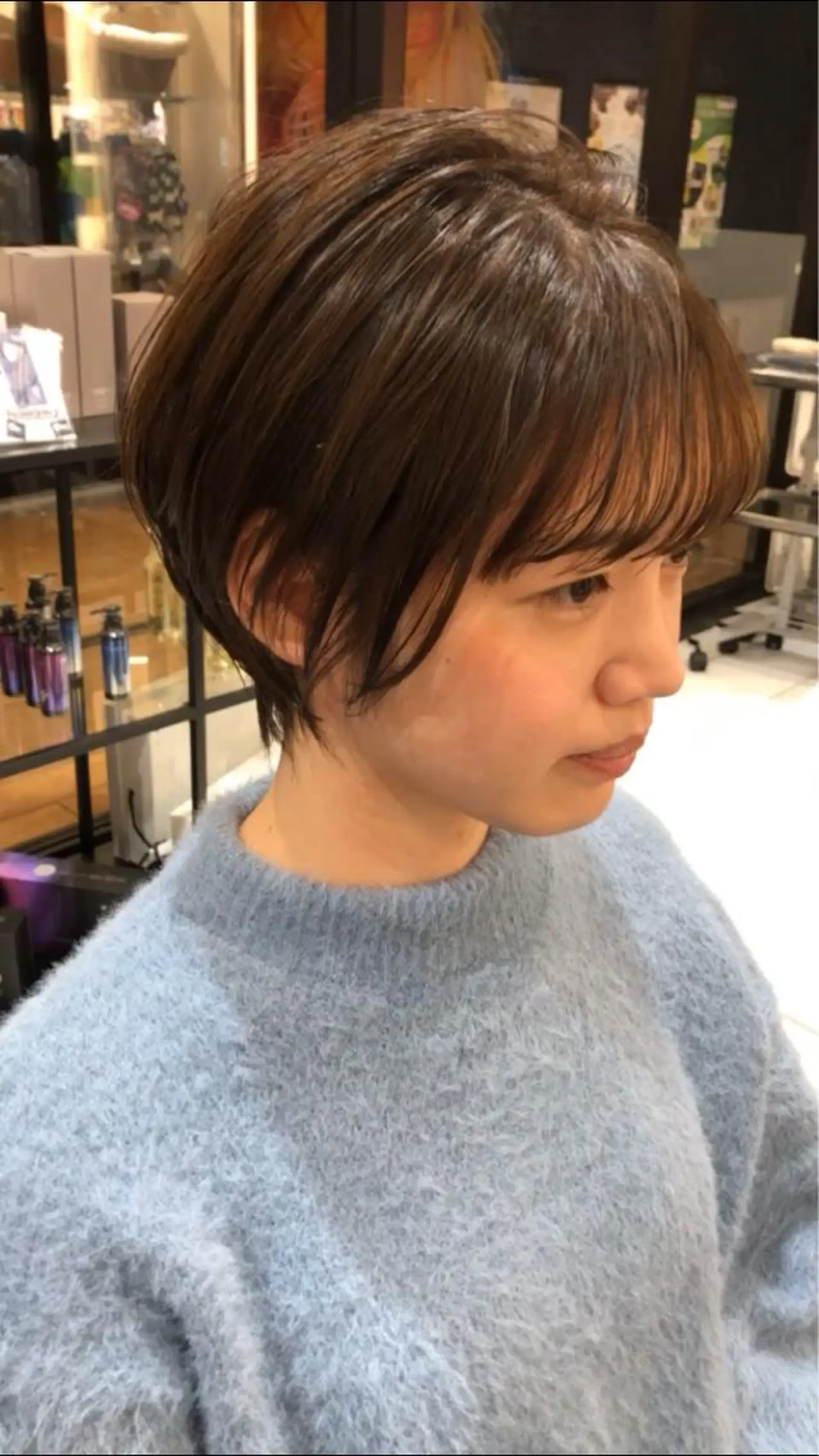 ショート カラー ショートボブ ボブ ショートヘア メンズヘア特化 崎田 成人のヘアスタイル