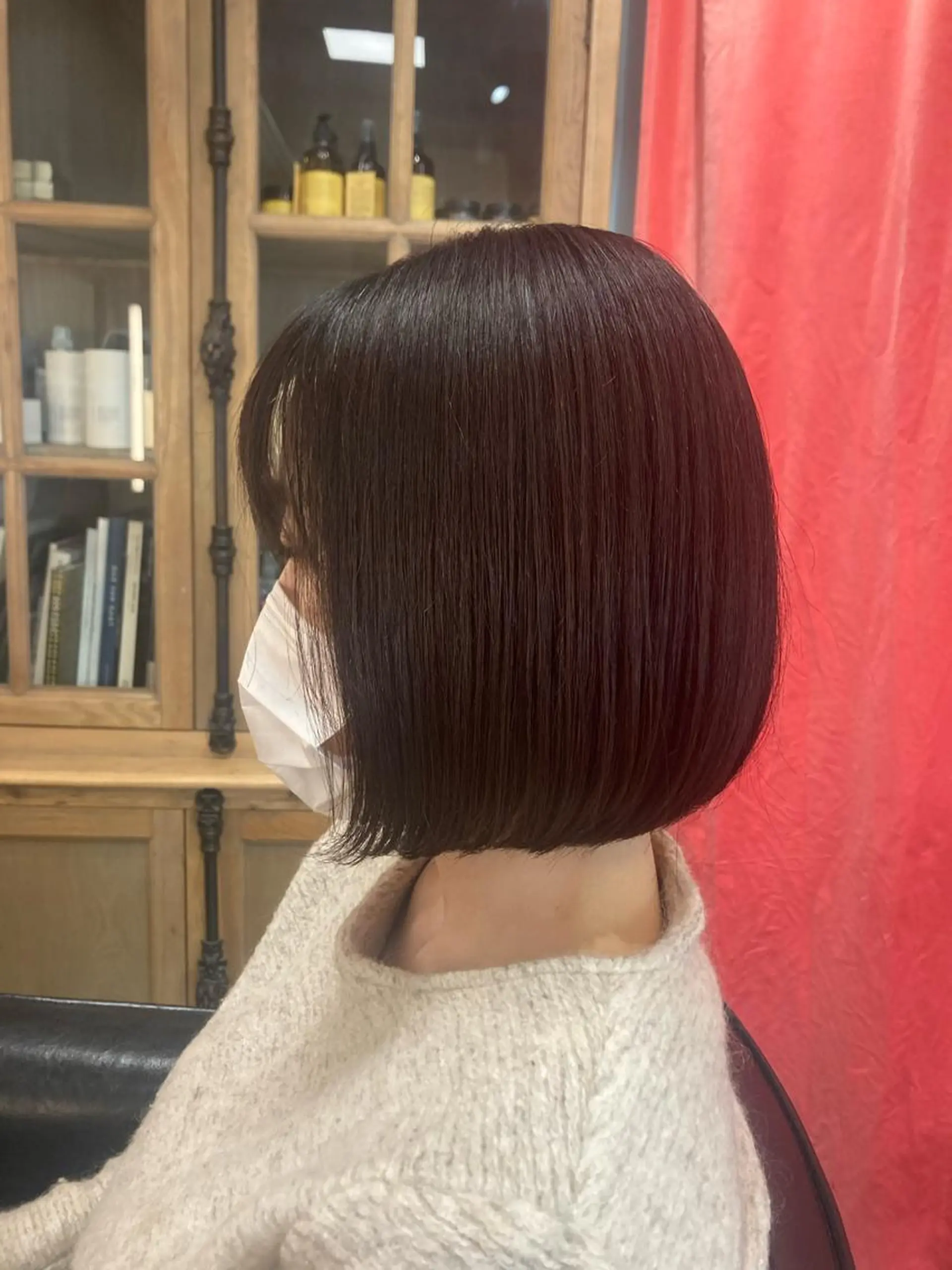 ショート ボブ ハイライト 姫カット おくれ毛 ✂︎岡根 京花✂︎のヘアスタイル