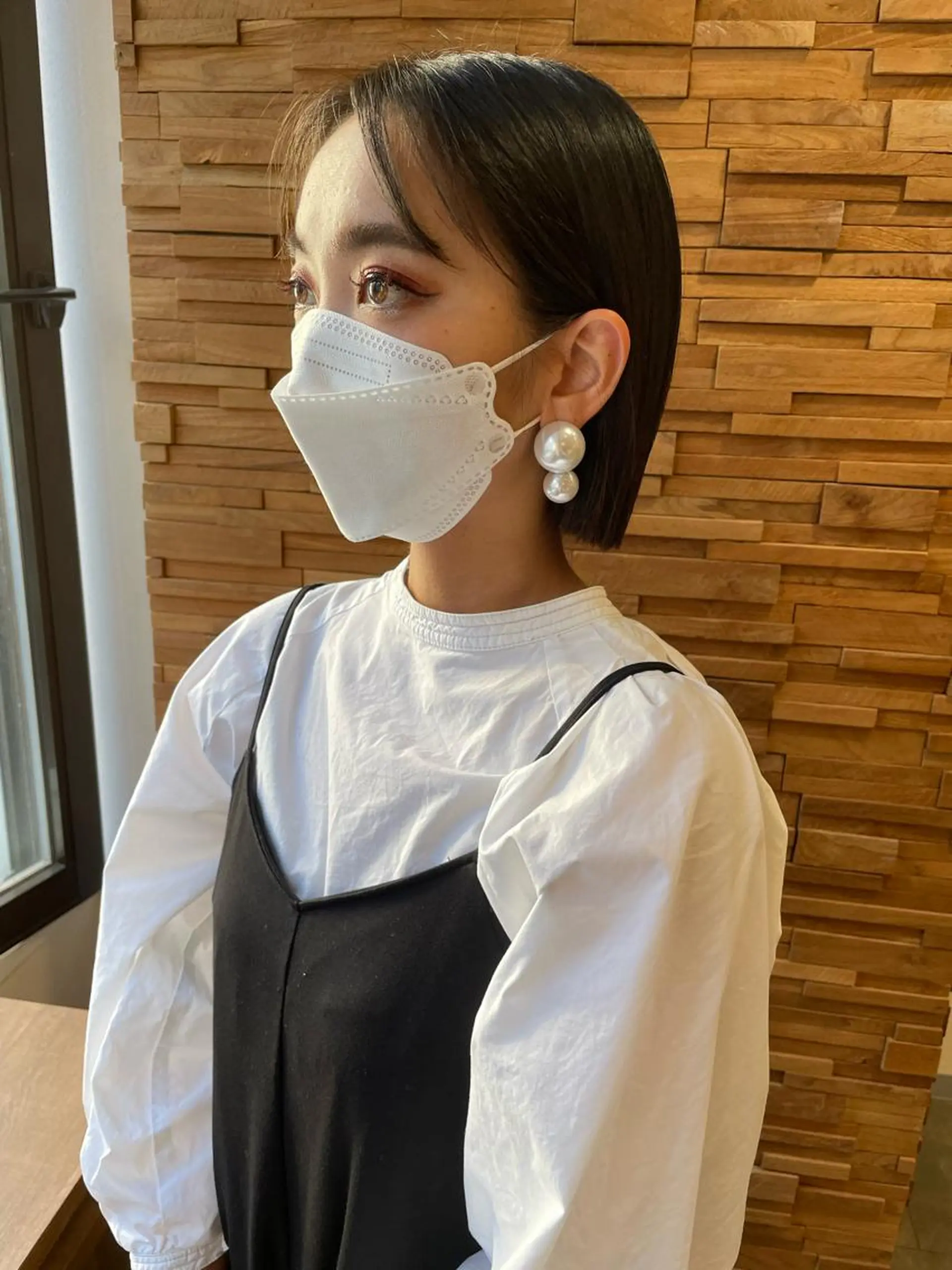 ショート カラー 切りっぱなしボブ ボブ カット ヘアカラー little×PORTO sannomiya所属・福田 ジュンキのヘアスタイル