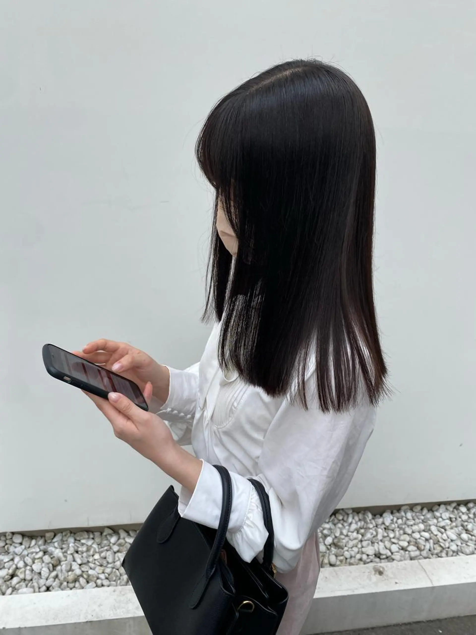 セミロング Rinka/梅田/ 透け感カラー🤎のヘアスタイル