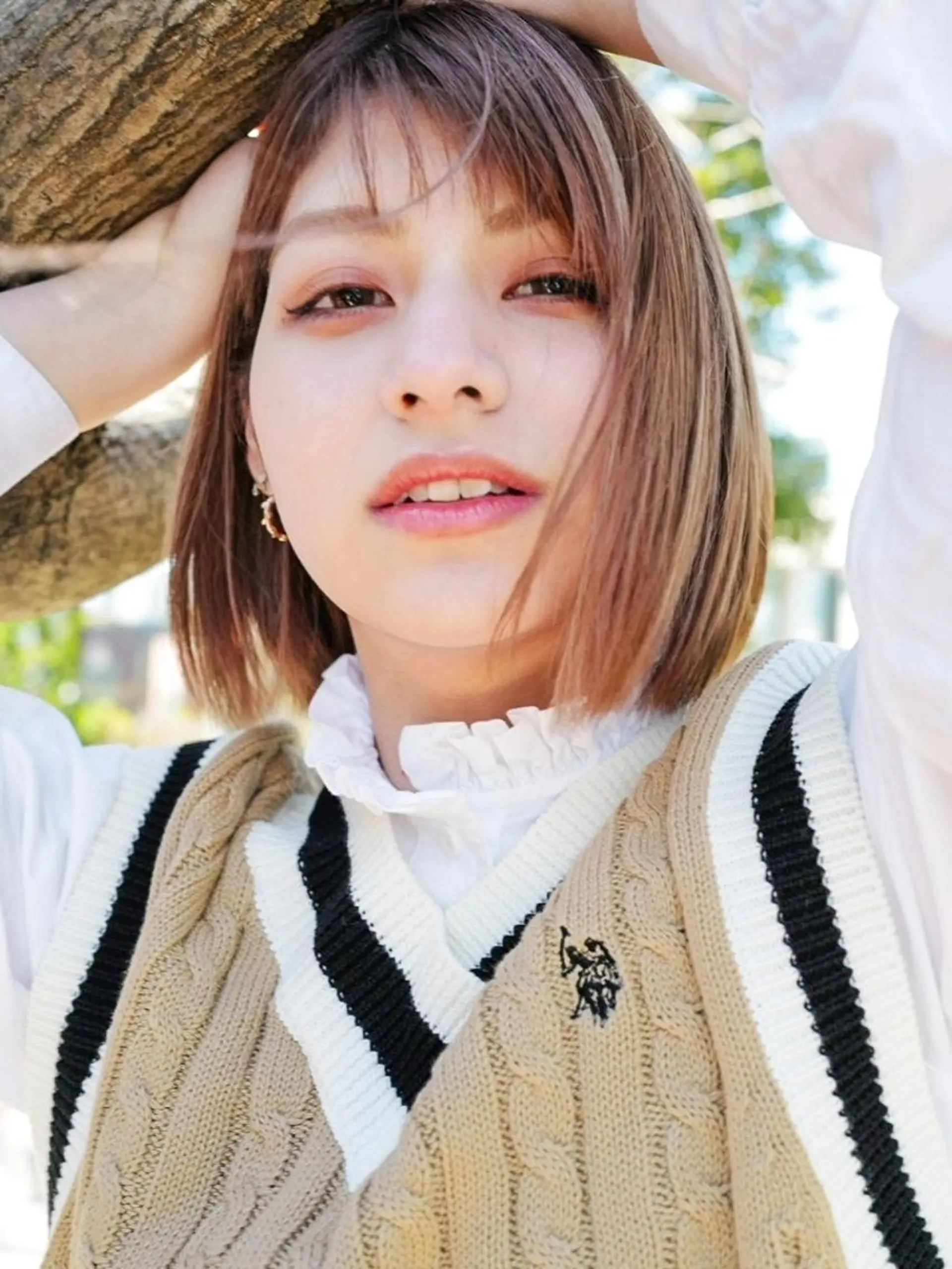 ミディアム カラー ヘアアレンジ 髪質改善透明感カラー /SHOGO☀️のヘアスタイル