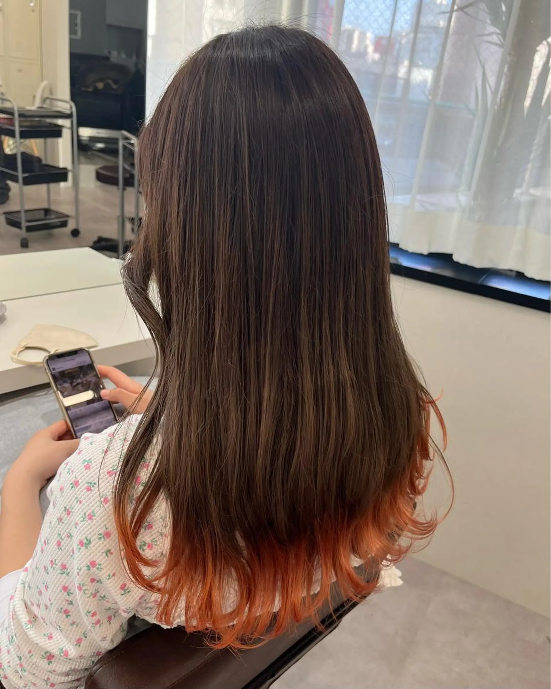 ロング 酸性縮毛矯正 Coreすずのヘアスタイル