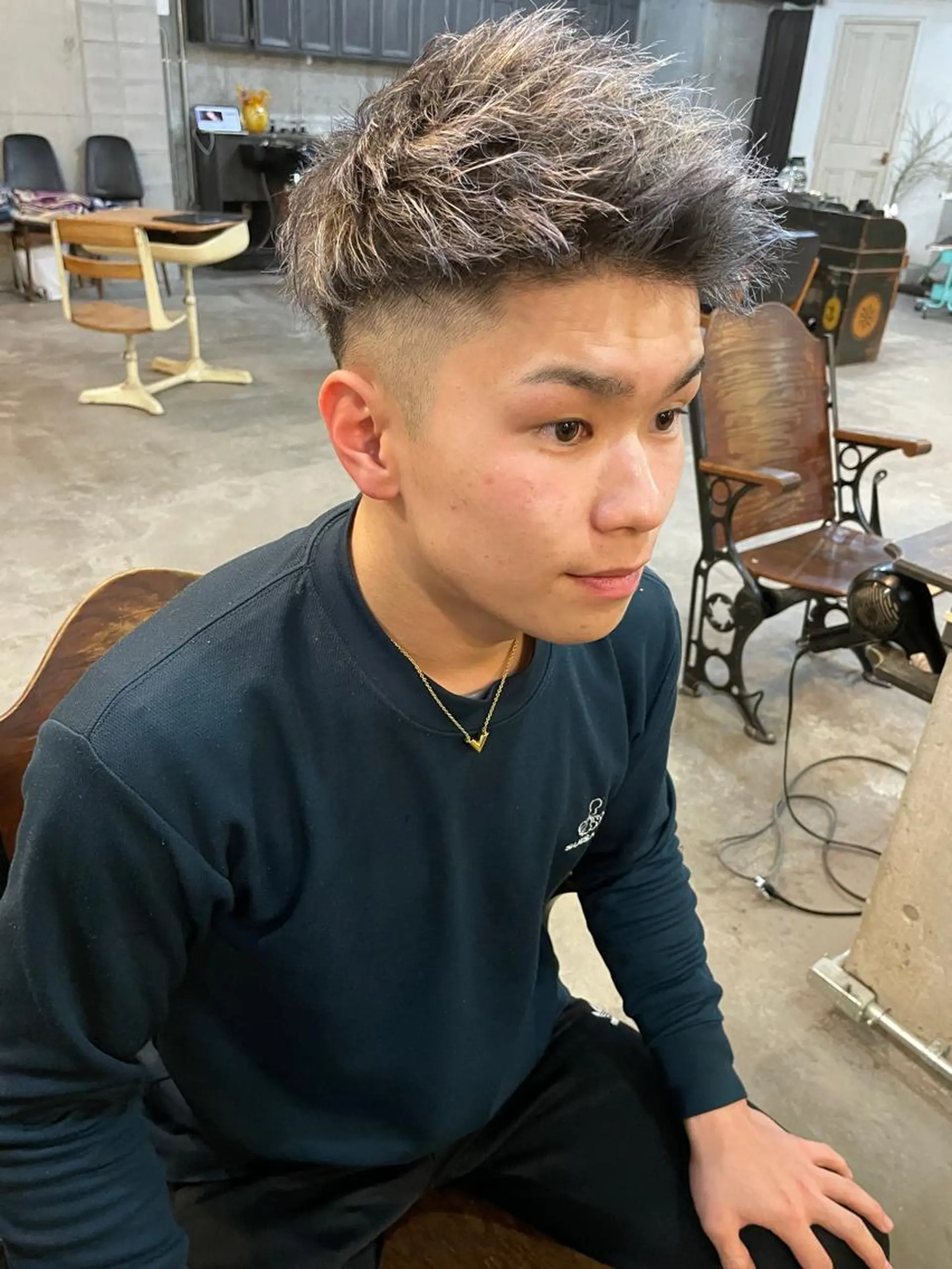 メンズ カット ヘアカラー メンズ特化美容師 ハスイルイのヘアスタイル