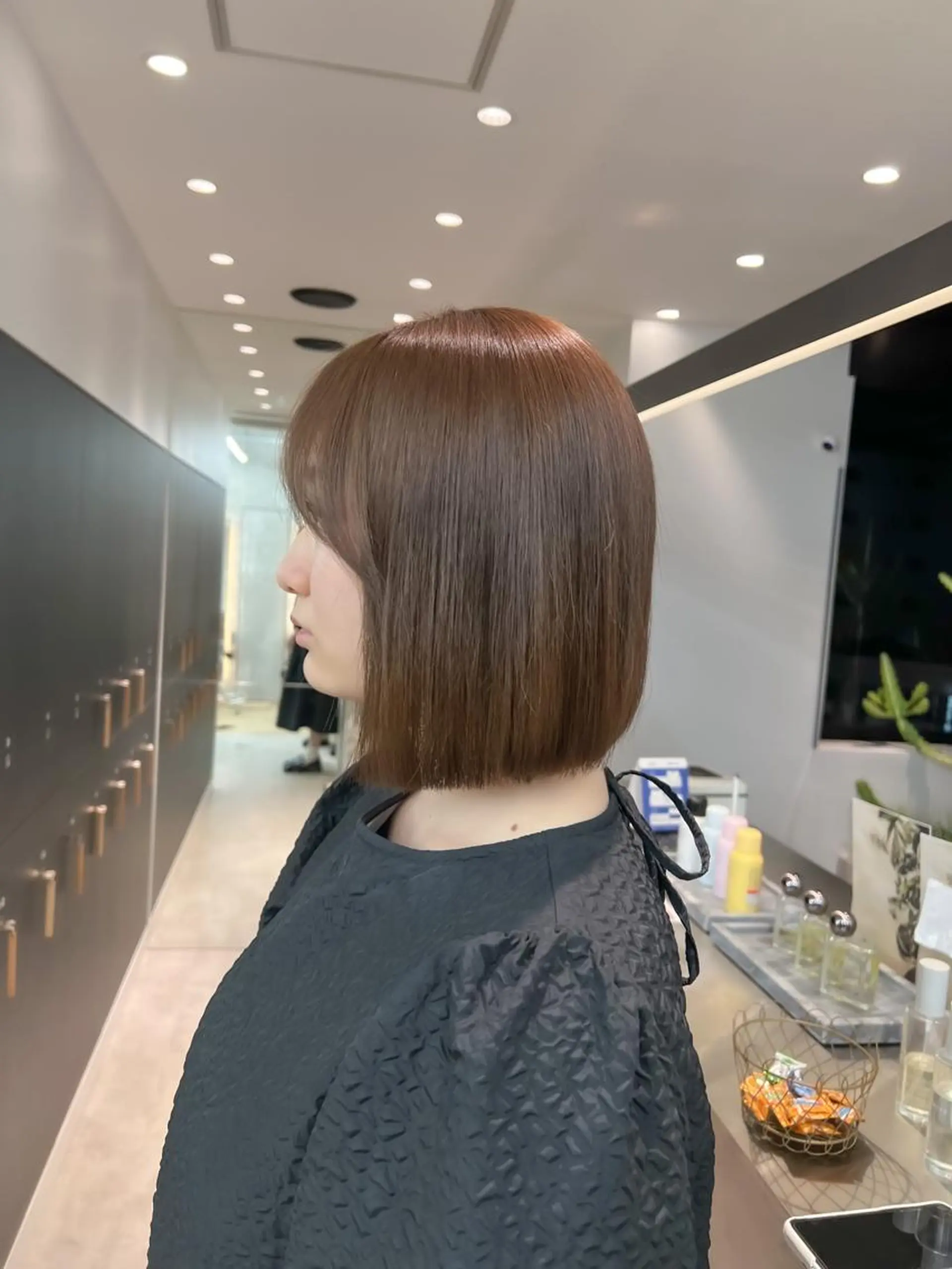 ミディアム 髪質改善 縮毛矯正 ボブ/縮毛矯正 髪質改善/もえるのヘアスタイル