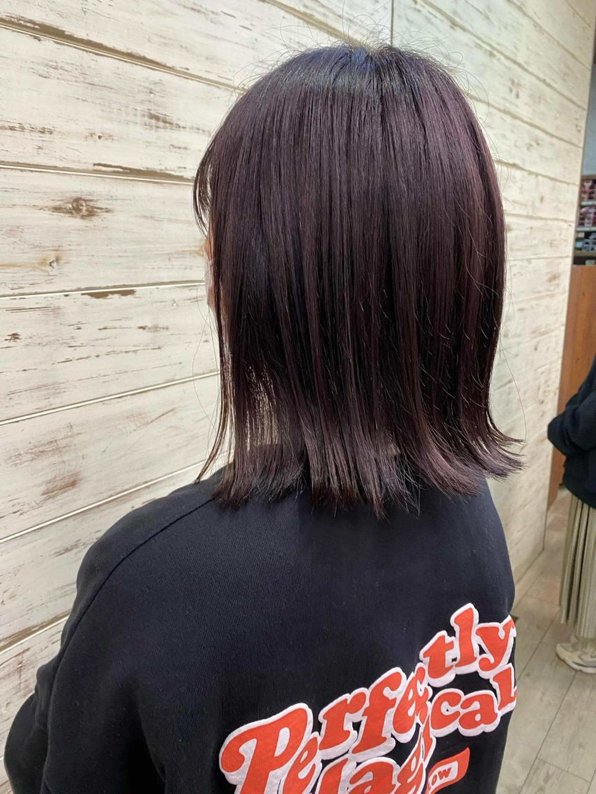 セミロング カラー ブリーチ ブリーチなしカラー パープルカラー ｲﾁｶﾜ ﾐｵ/ minim hairのヘアスタイル