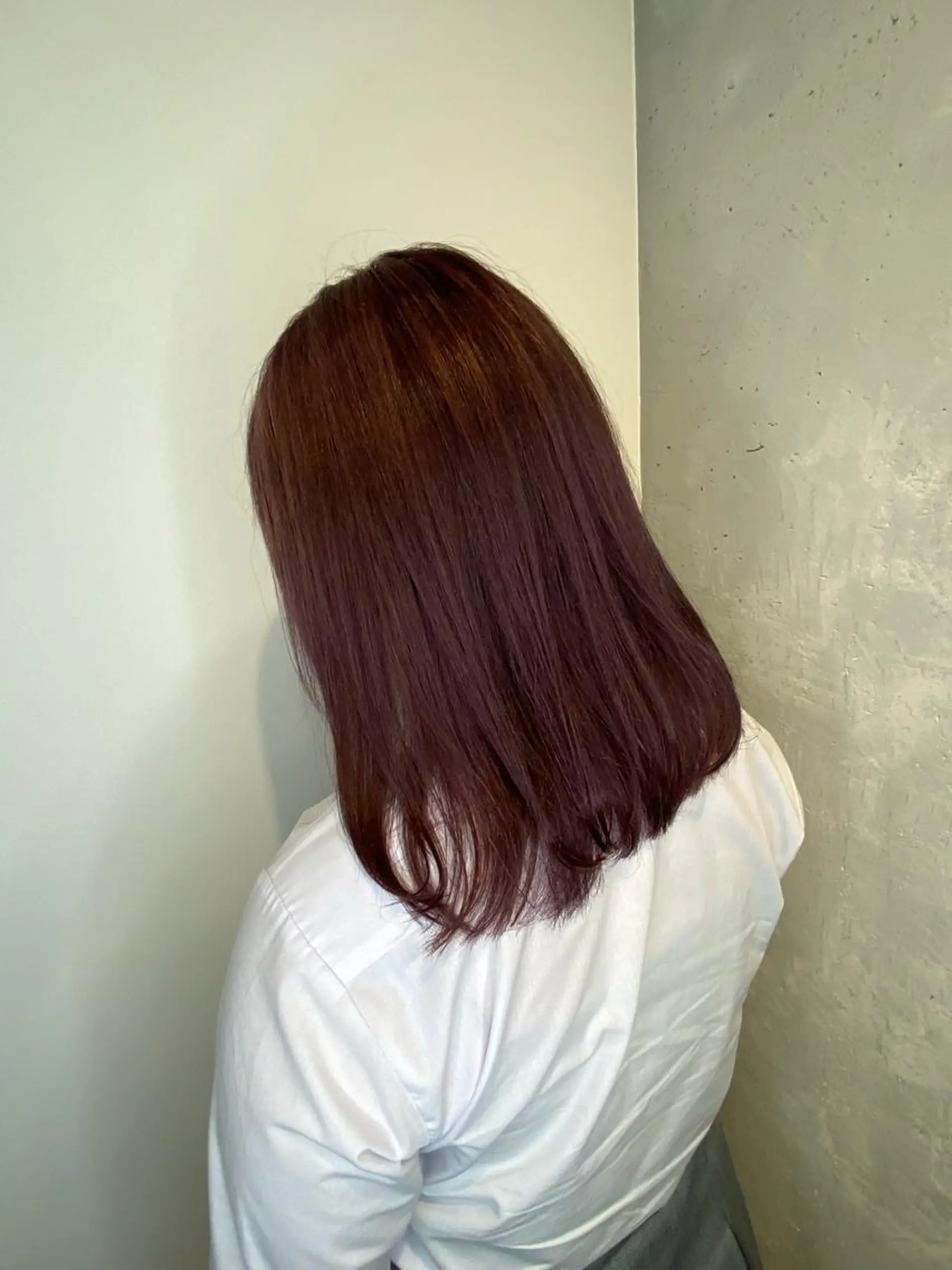 セミロング カラー ヘアアレンジ 【艶髪×韓国風】 毛流れ職人 RYOのヘアスタイル