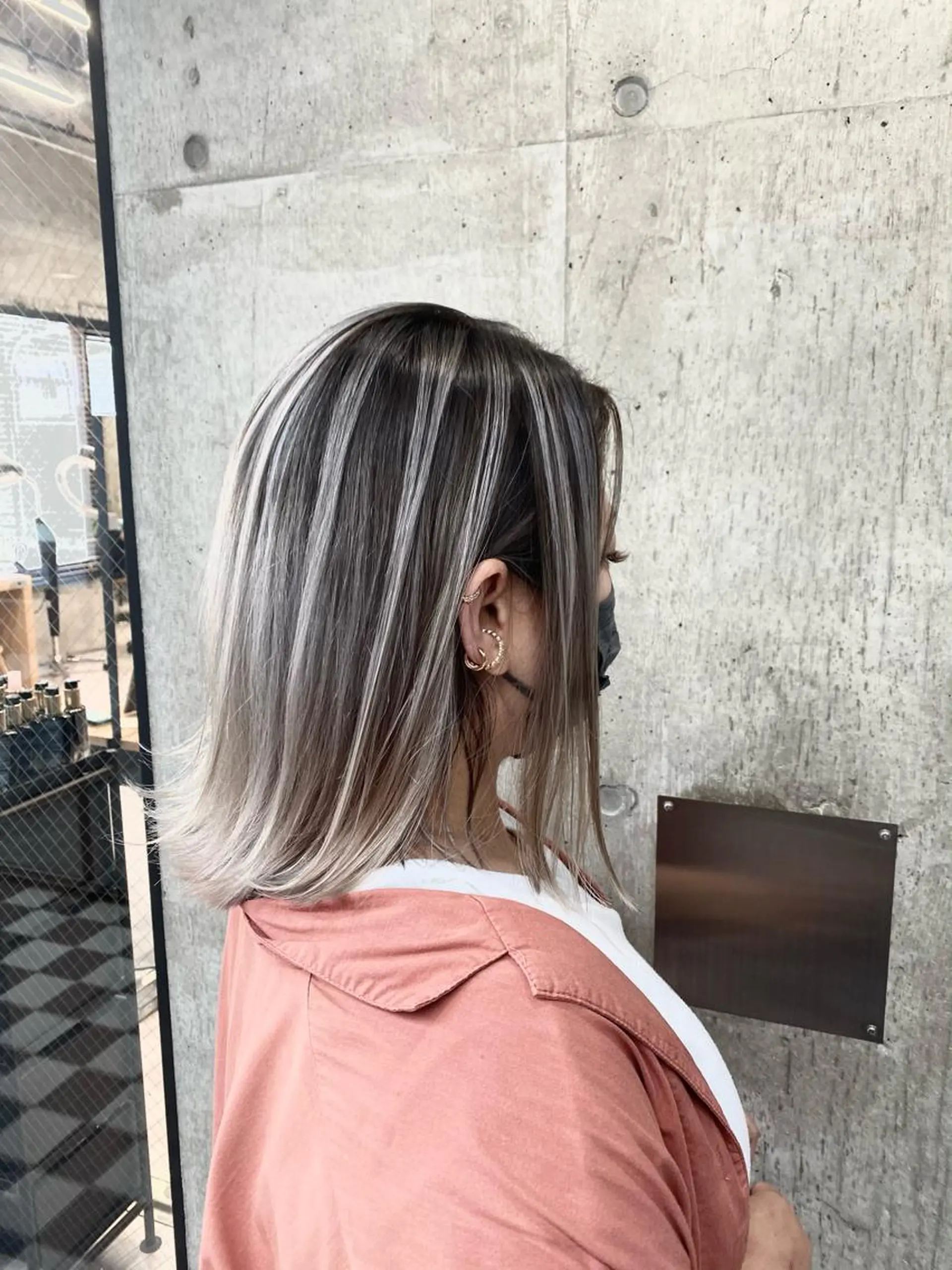 ミディアム カラー バレイヤージュ レイヤーカット ヘアカラー 🌈透明感カラー ✨松田龍也🌈のヘアスタイル