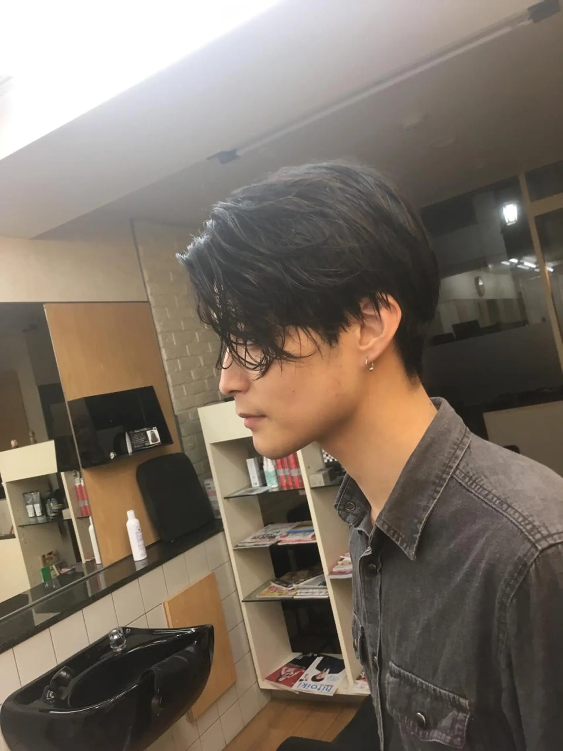ショート パーマ メンズ パーマ 新中野メンズサロン TOKUTOKOのヘアスタイル