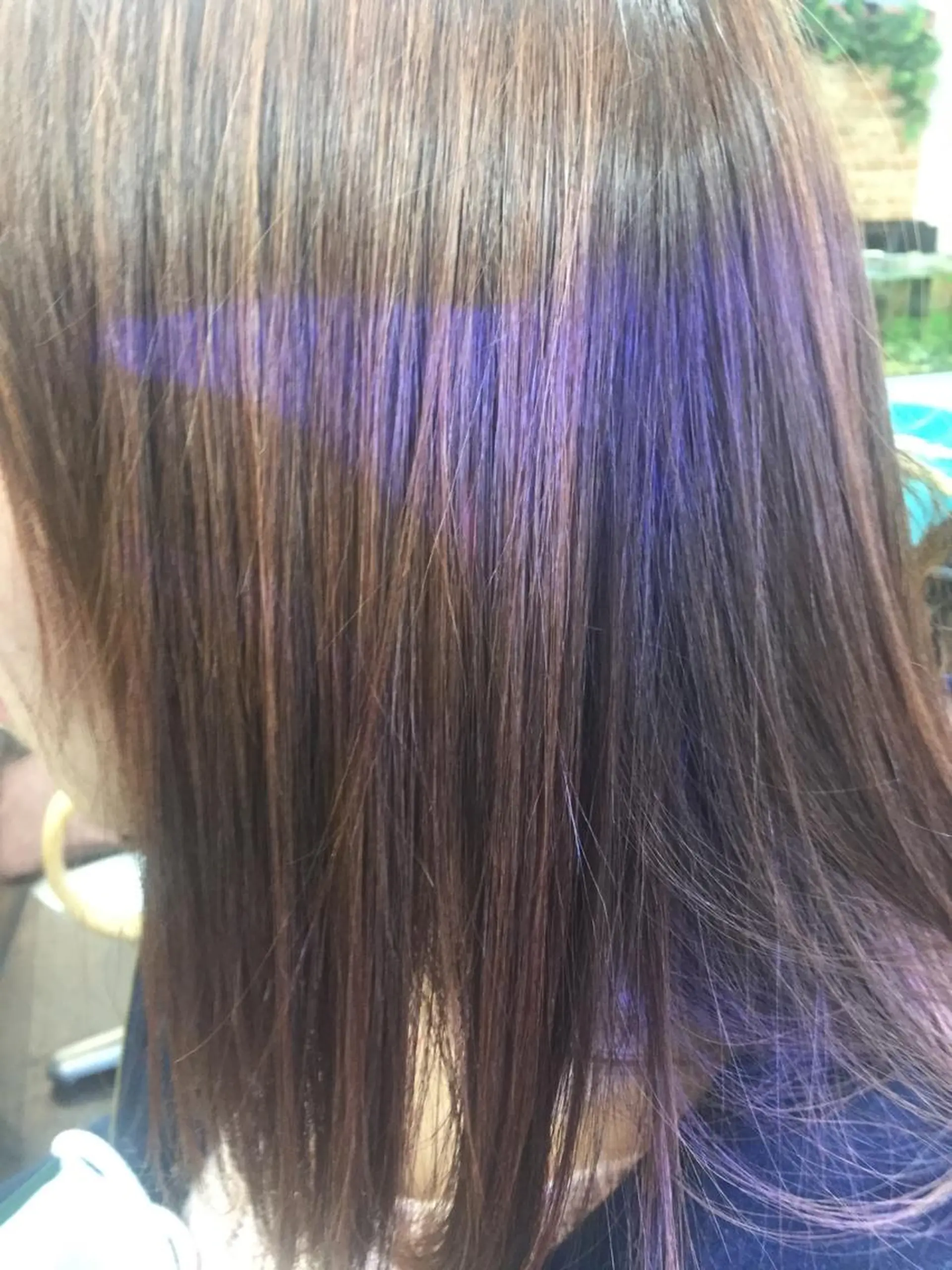 セミロング カラー 桧山 真のヘアスタイル