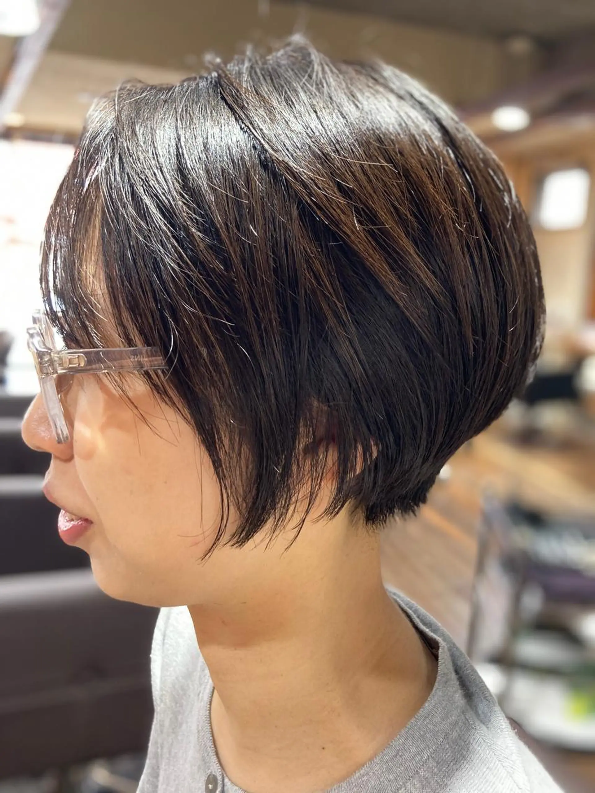 ショート プルエクステ ボブレイヤー ボブ エクステ レイヤーカット ✂️ワタナベ コウジ✂️のヘアスタイル