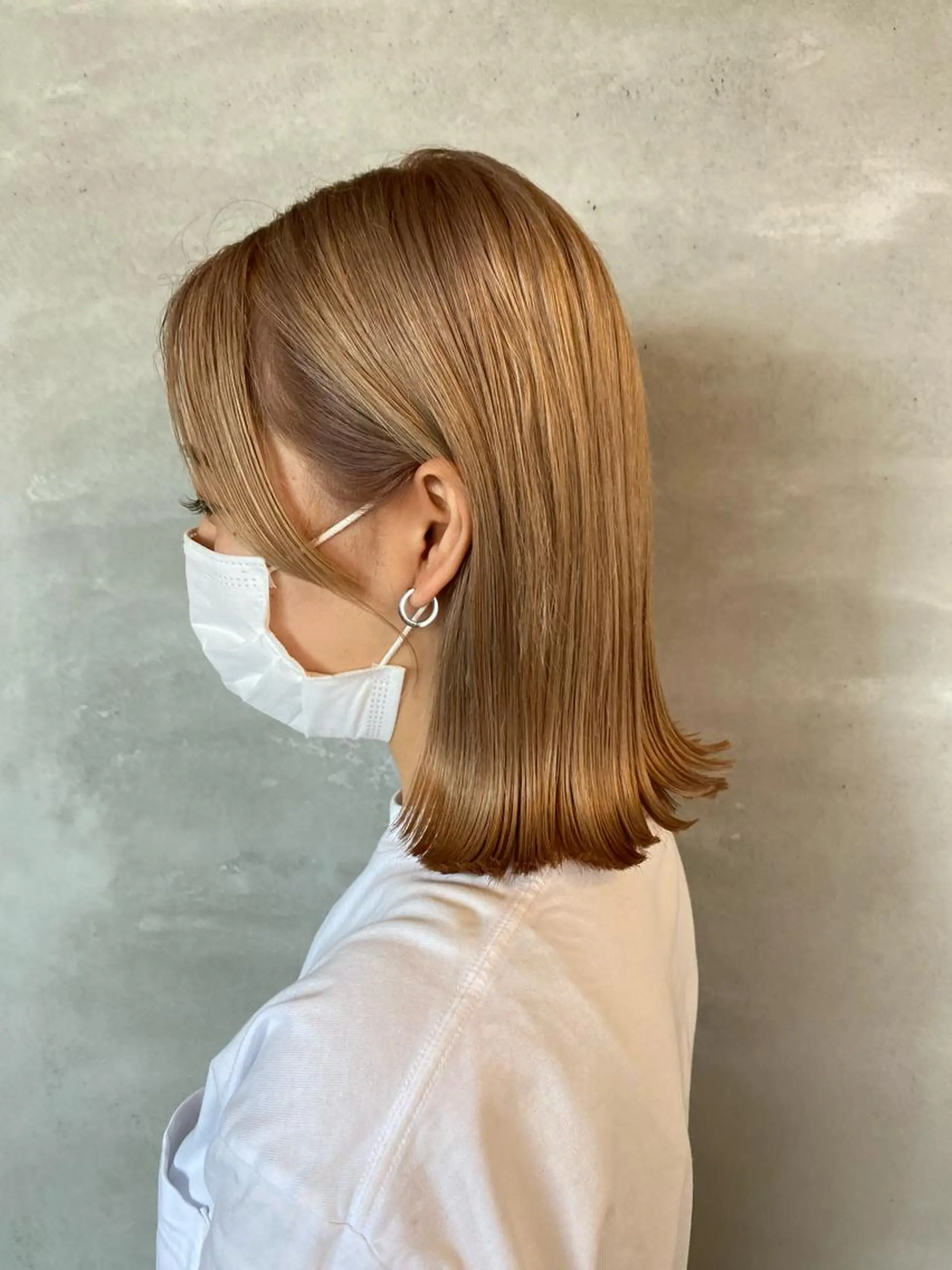 ミディアム カラー the BRIDGE 加藤みのりのヘアスタイル