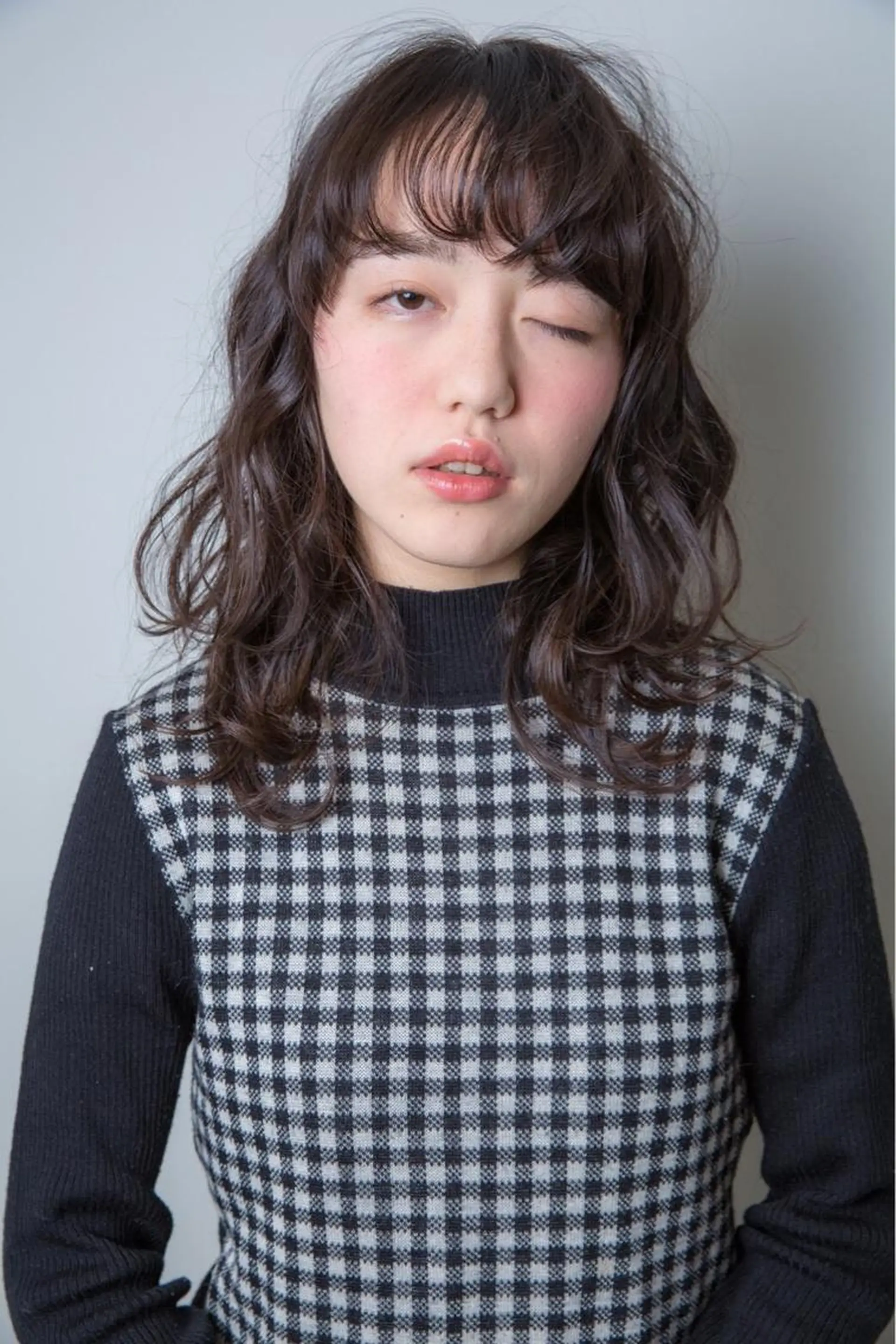 セミロング ヘアアレンジ 【透明感カラー】 harunaのヘアスタイル