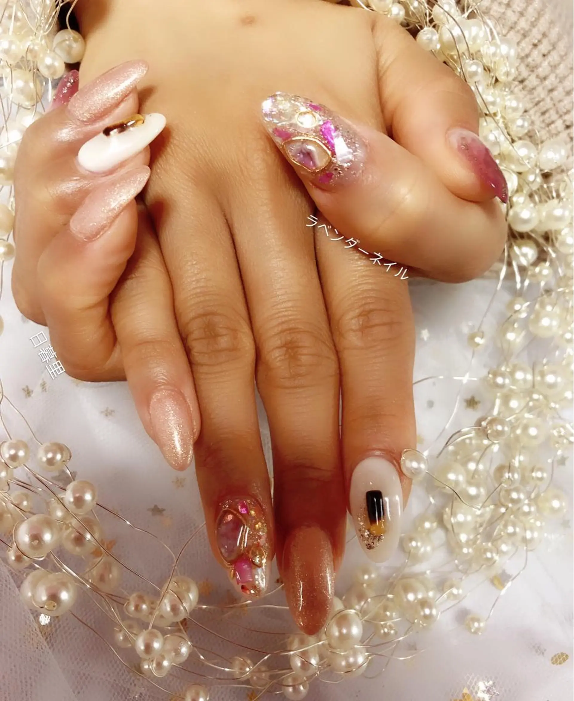 ネイル ラベンダー💖日暮里 ルル💖ネイルのネイルデザイン