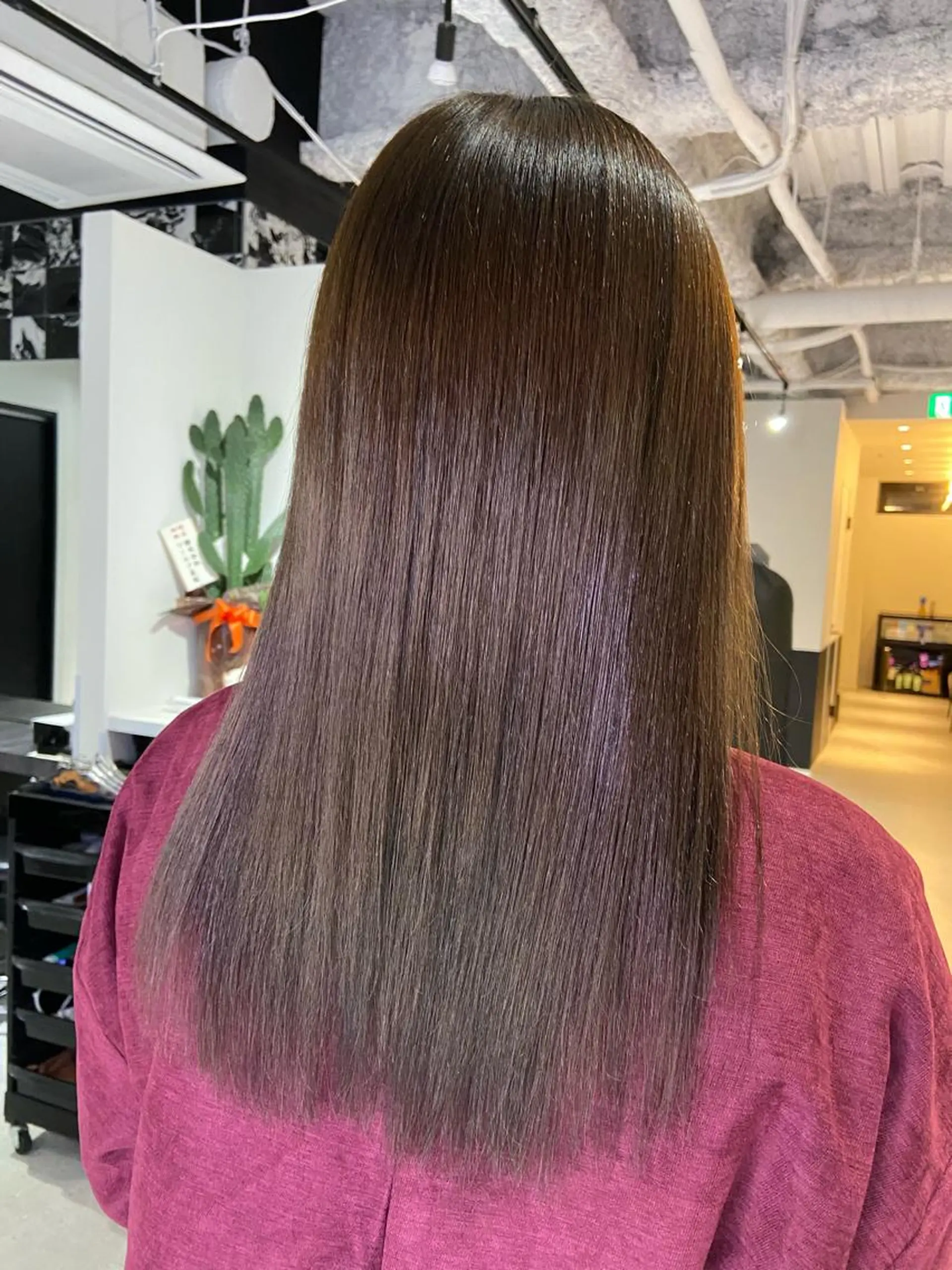 ロング 髪質改善 トリートメント 片山美穂 心斎橋・なんばのヘアスタイル