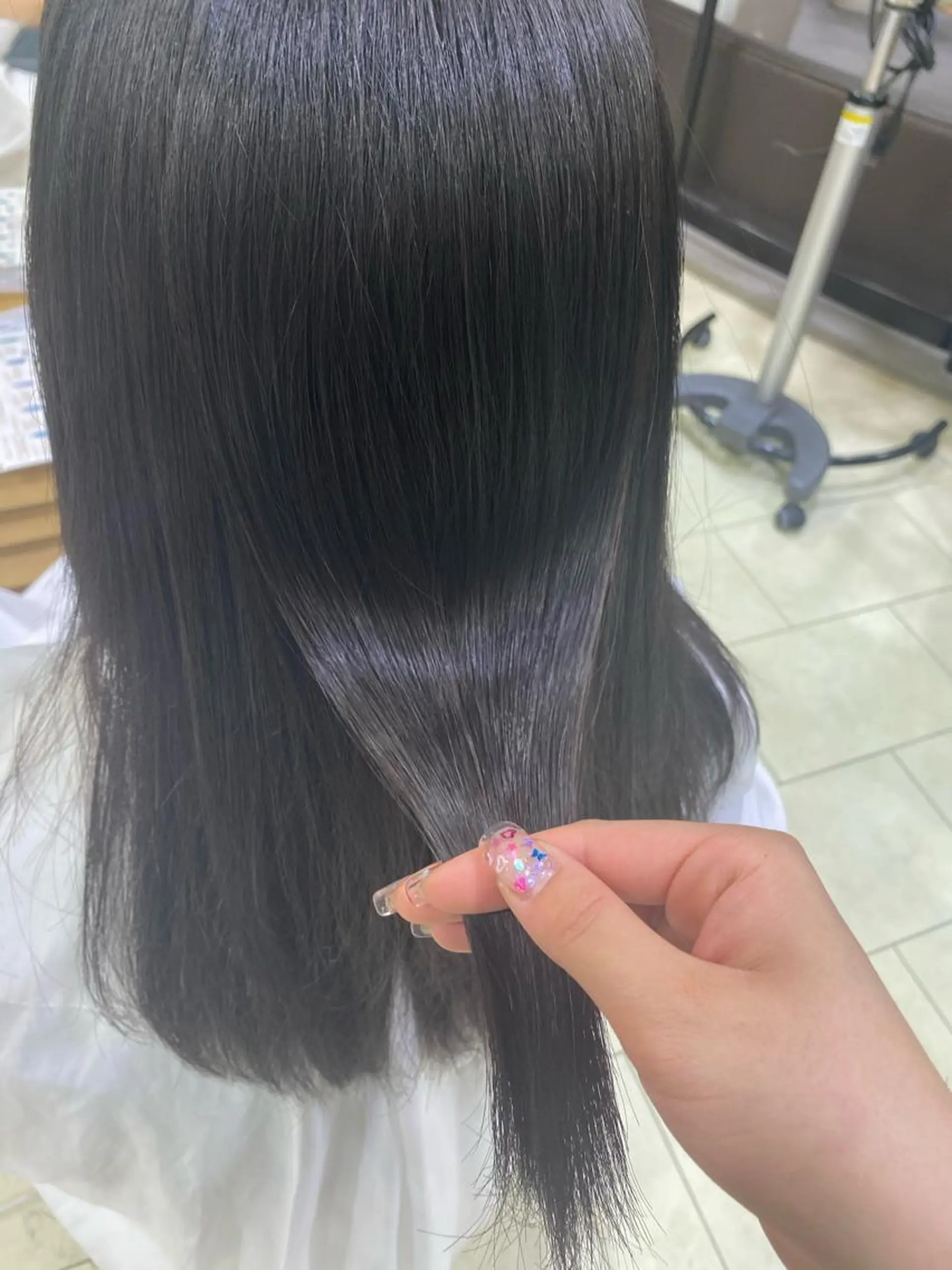 ロング カラー ヘアアレンジ TSUNA 🌙 Lim 五反田のマツエク・マツパデザイン