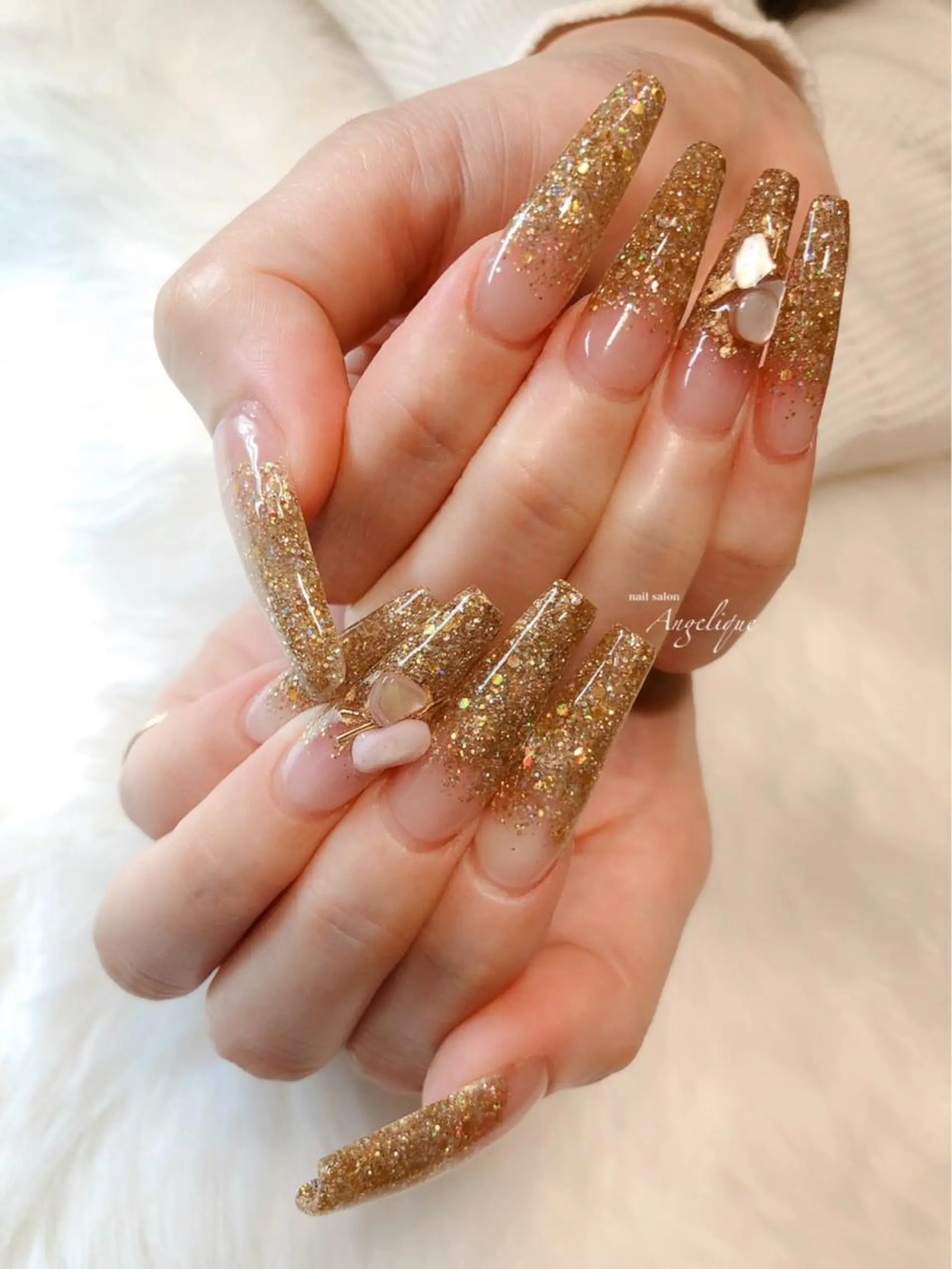ネイル ロングネイル Nail salon Angeliqueのネイルデザイン