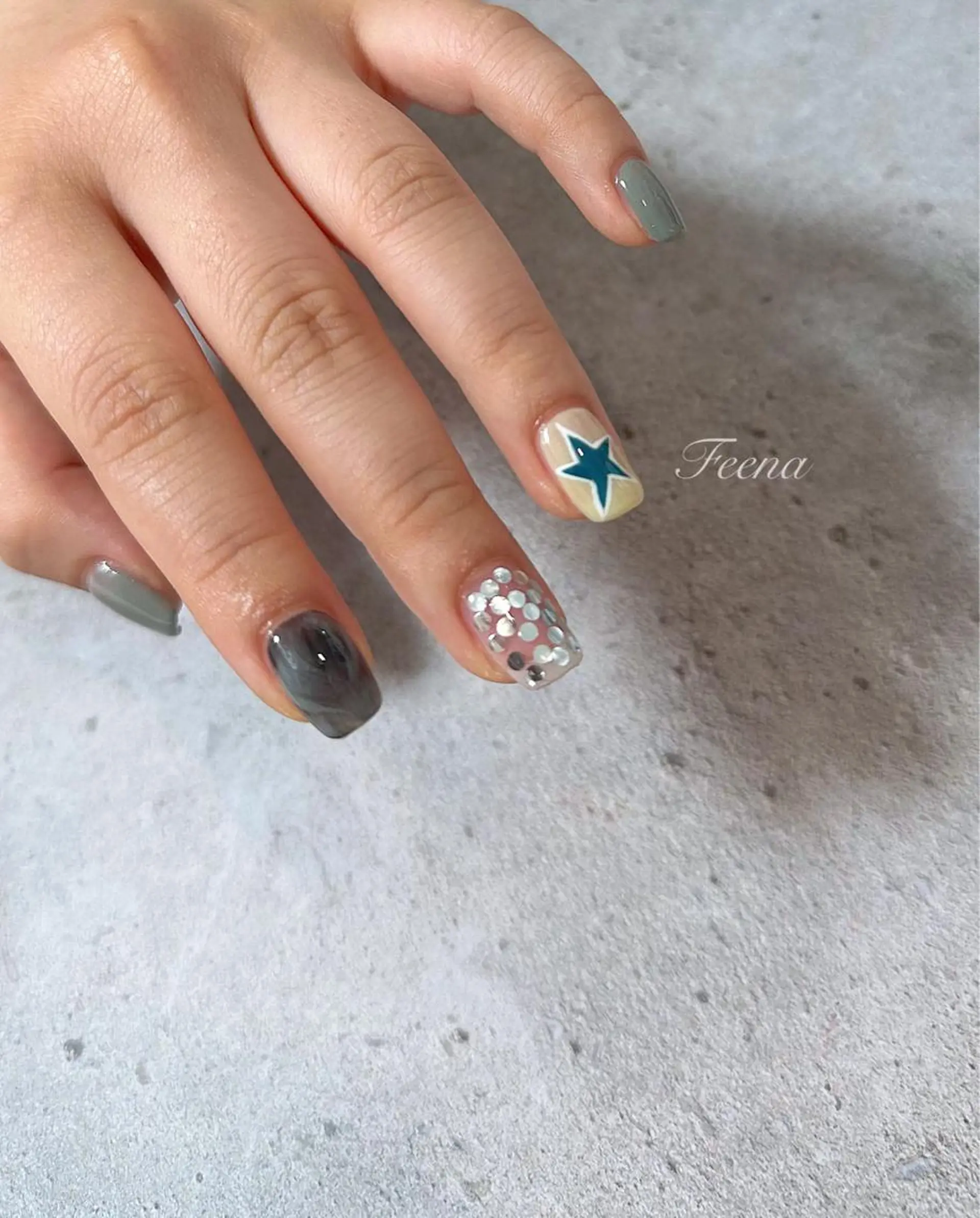 ネイル amu nail. RINAのネイルデザイン