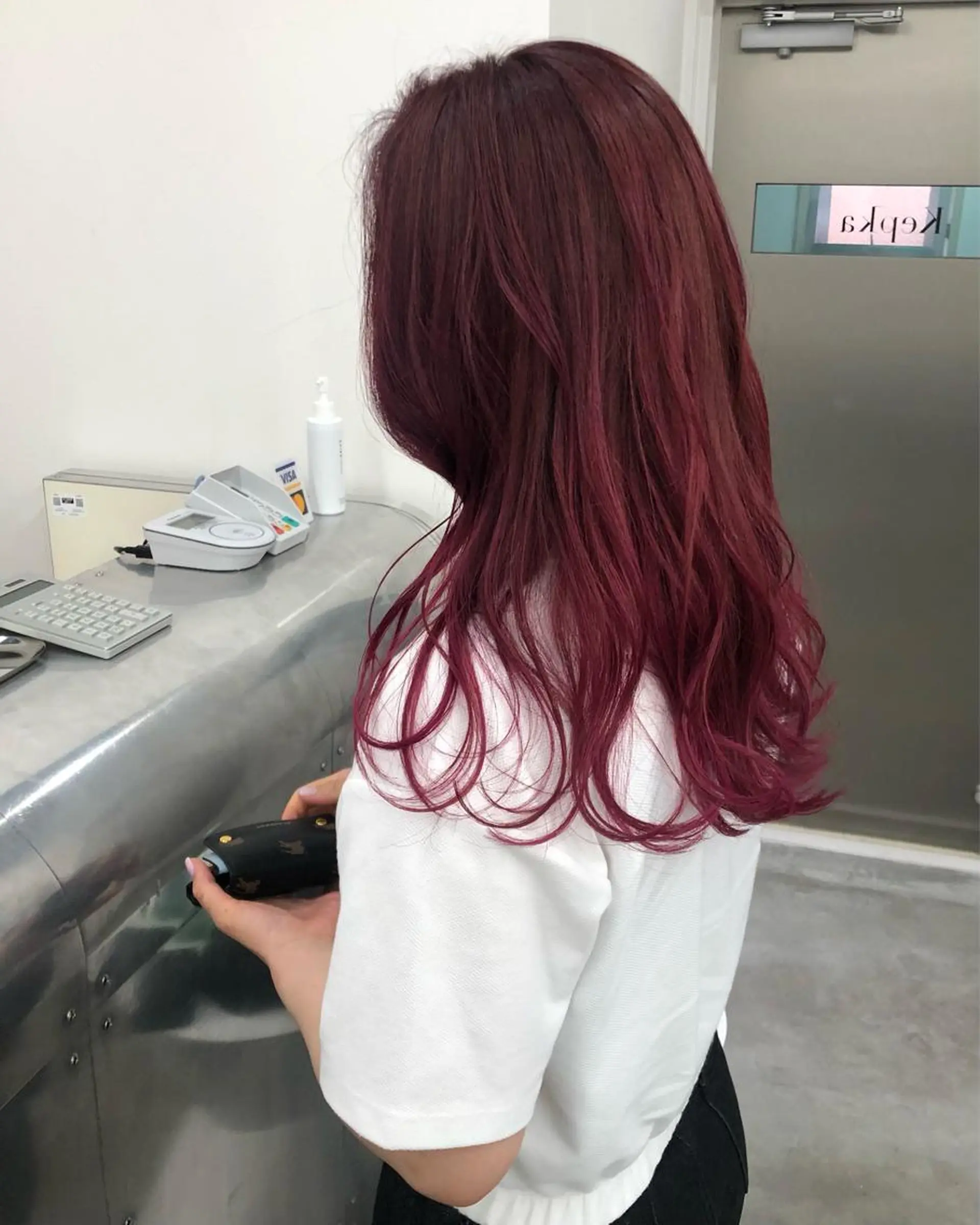 ロング カラー ショートボブ ブリーチ ケアブリーチ ハイライトカラー ハイトーンカラー カット ヘアカラー KEPKA ヤマグチ 天神 今泉のヘアスタイル