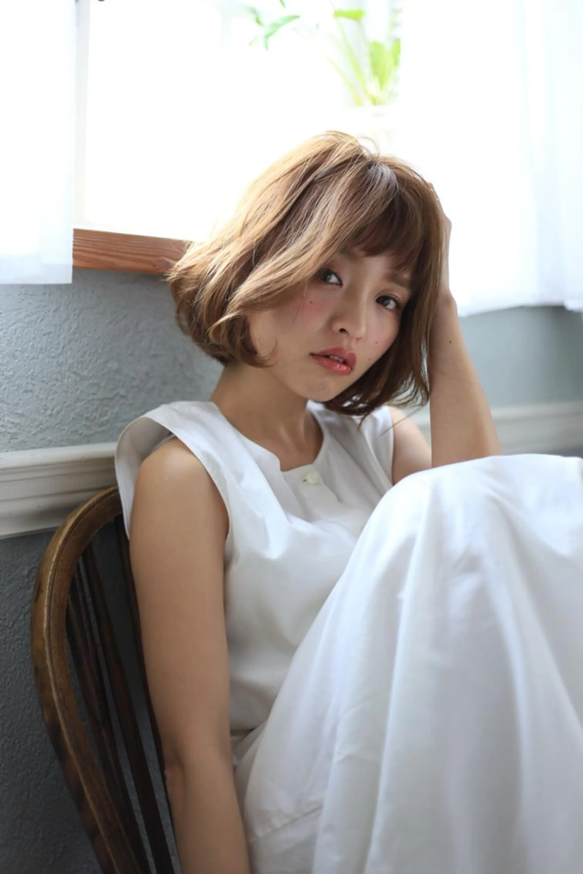 ミディアム 松島 涼花のヘアスタイル