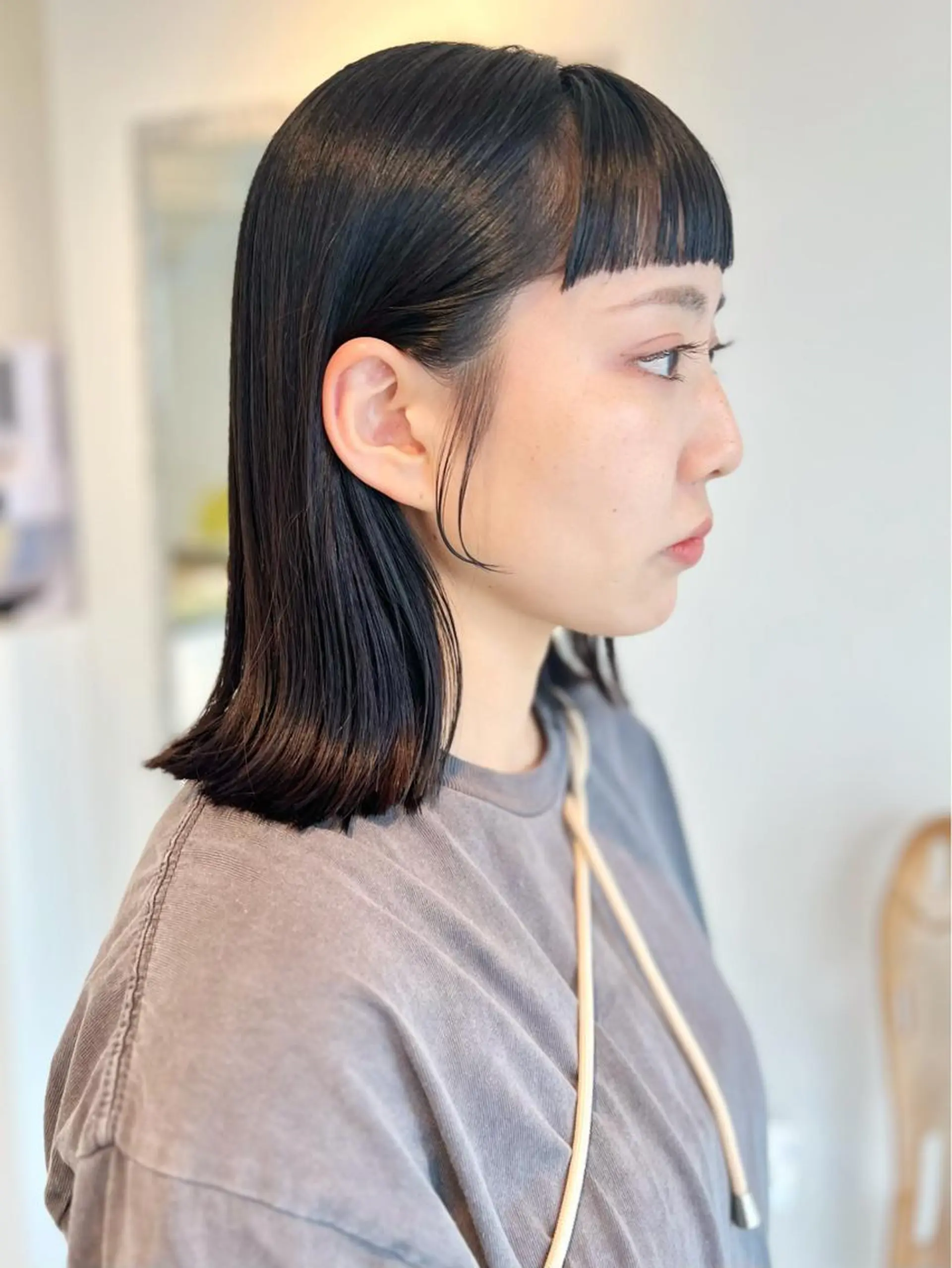 ミディアム ショート/ボブ/縮毛 三上達大のヘアスタイル