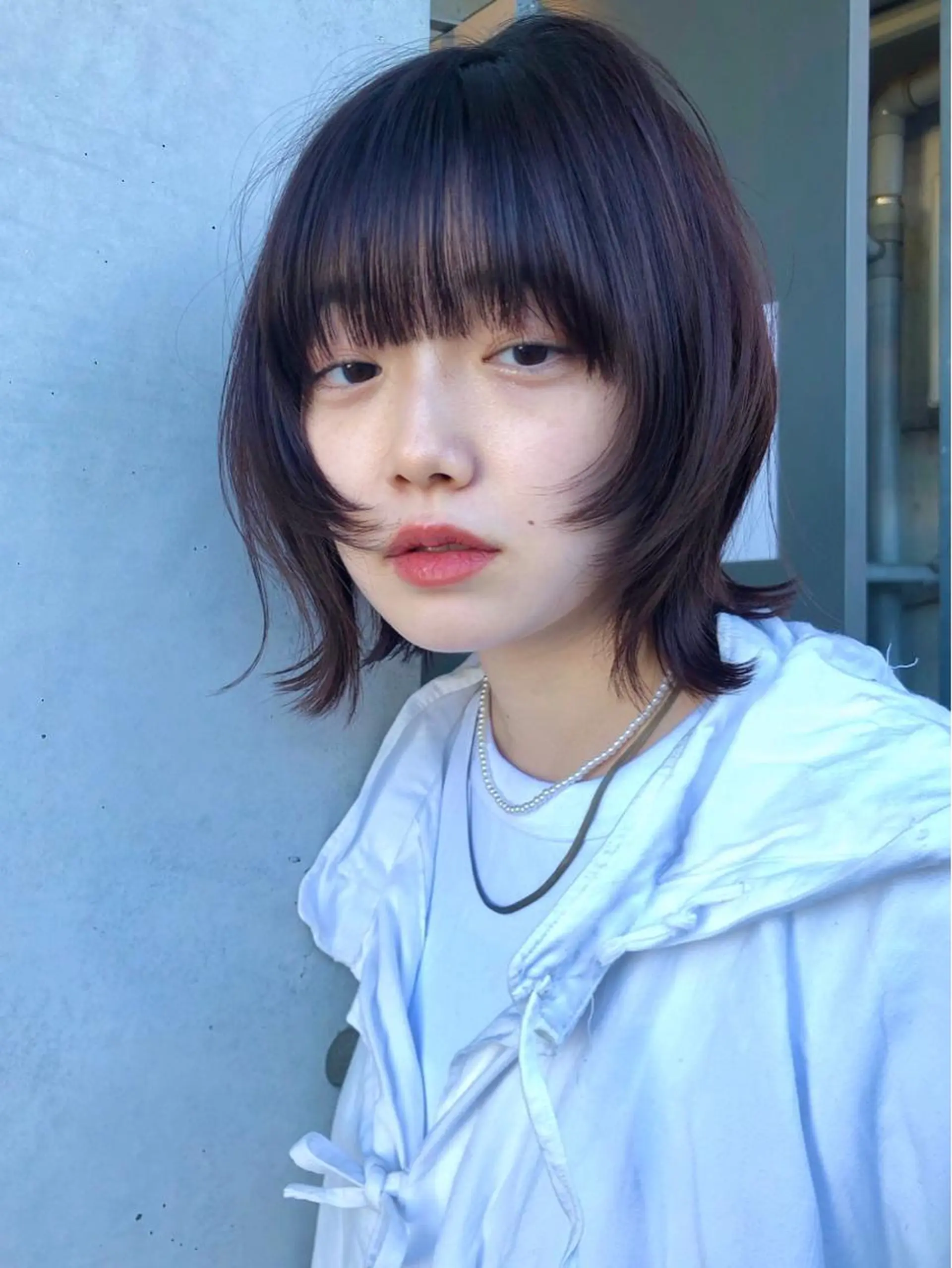 ミディアム カラー ボブ ウルフカット カット ヘアカラー トリートメント トレンドヘア🌿 chinariのヘアスタイル