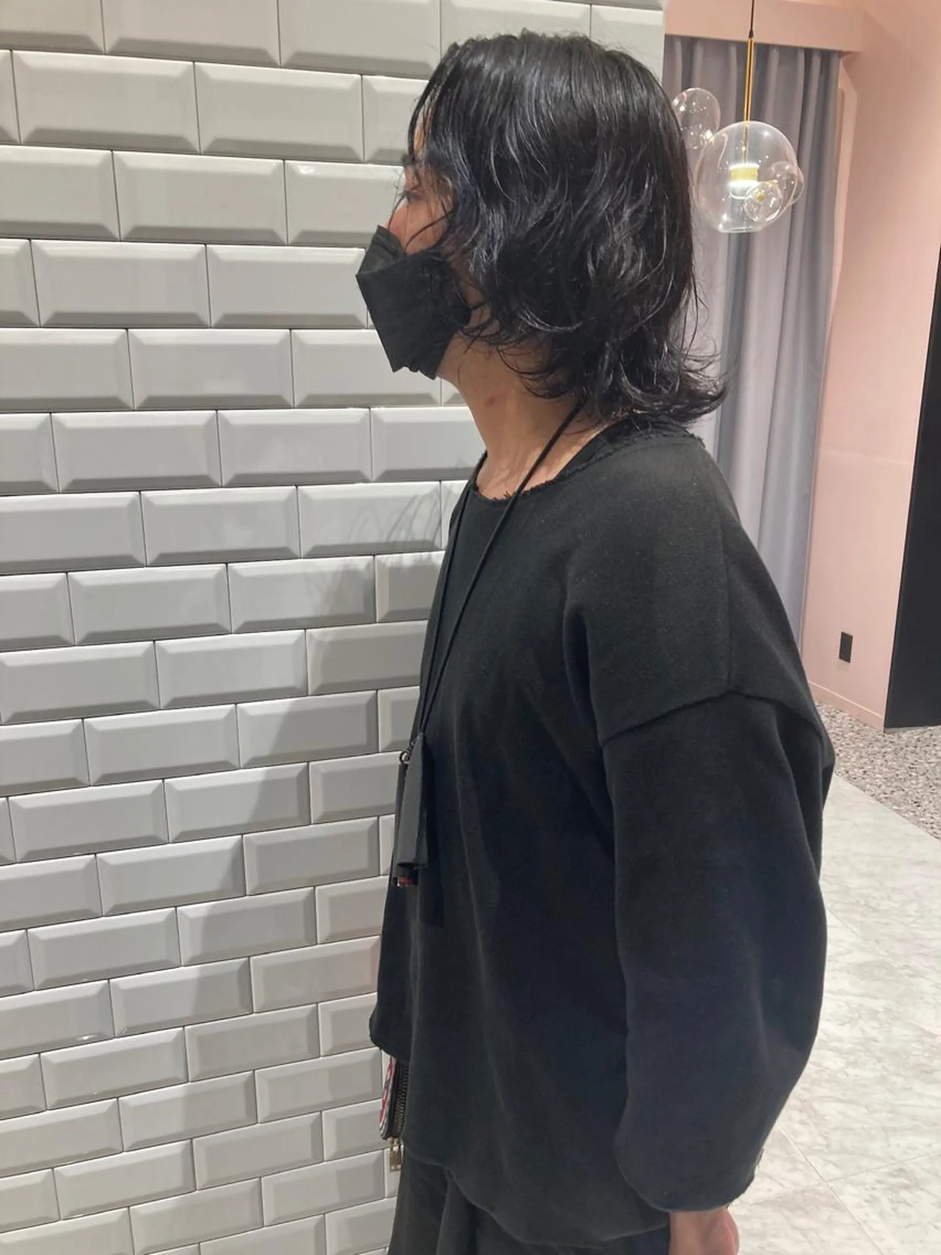 ショート カラー パーマ メンズ メンズハイライト メンズパーマ メンズウルフカット ブルーカラー ハイライトカラー カット ヘアカラー パーマ 半個室サロン🫧 ササキアヤカのヘアスタイル