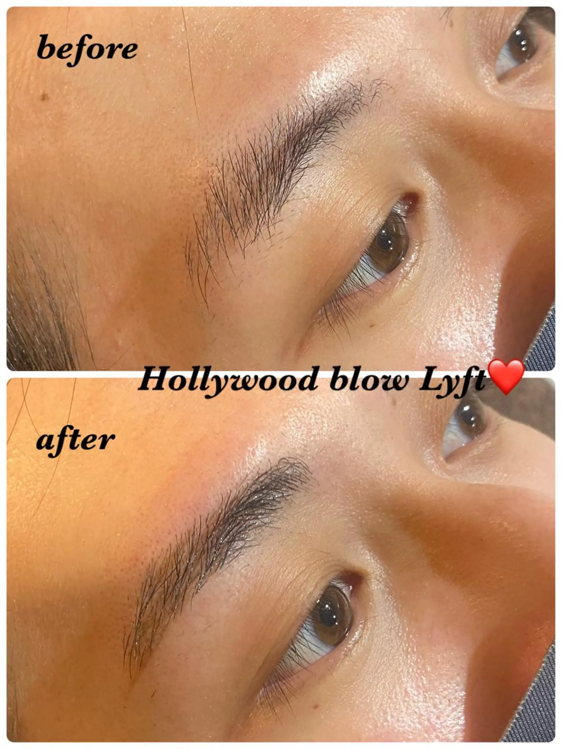 アイブロウ ハリウッドブロウリフト ハーブピーリング専門 毛穴洗浄❤️眉waxのエステ・リラクイメージ