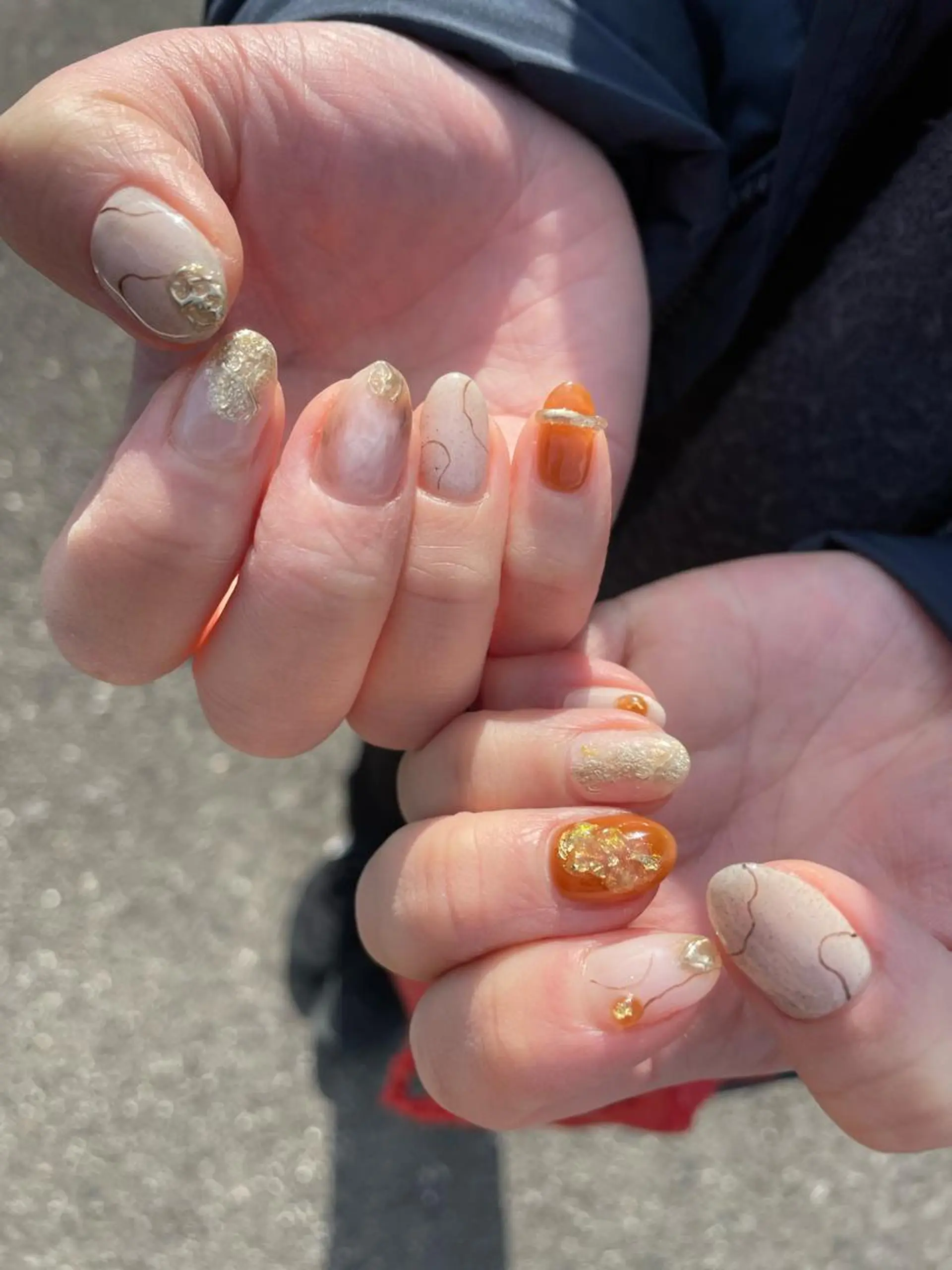 ロング カラー ヘアアレンジ キッズ ネイル マツエク・マツパ アイブロウ 福田 加奈のネイルデザイン