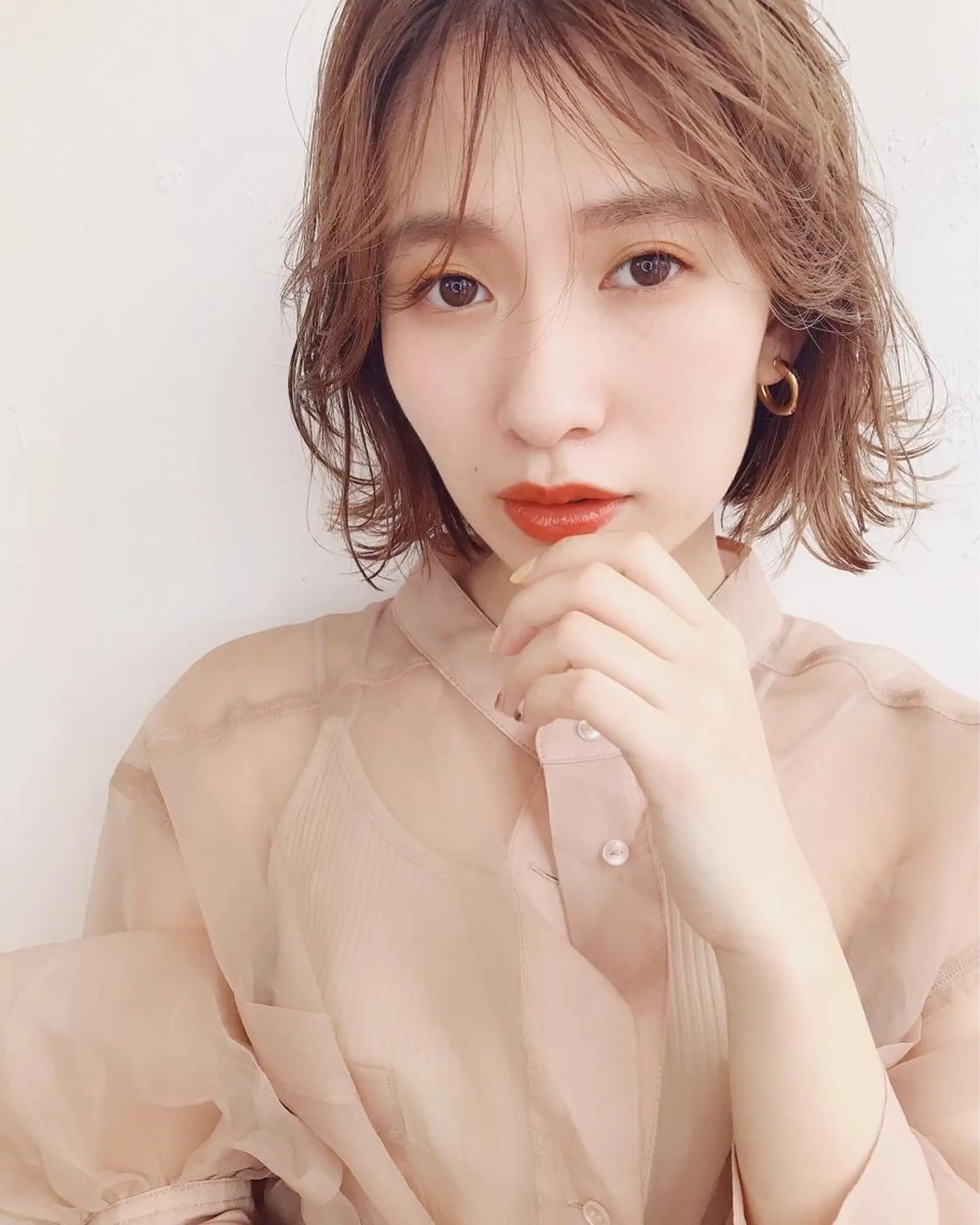 ミディアム 鎌倉 彩のヘアスタイル