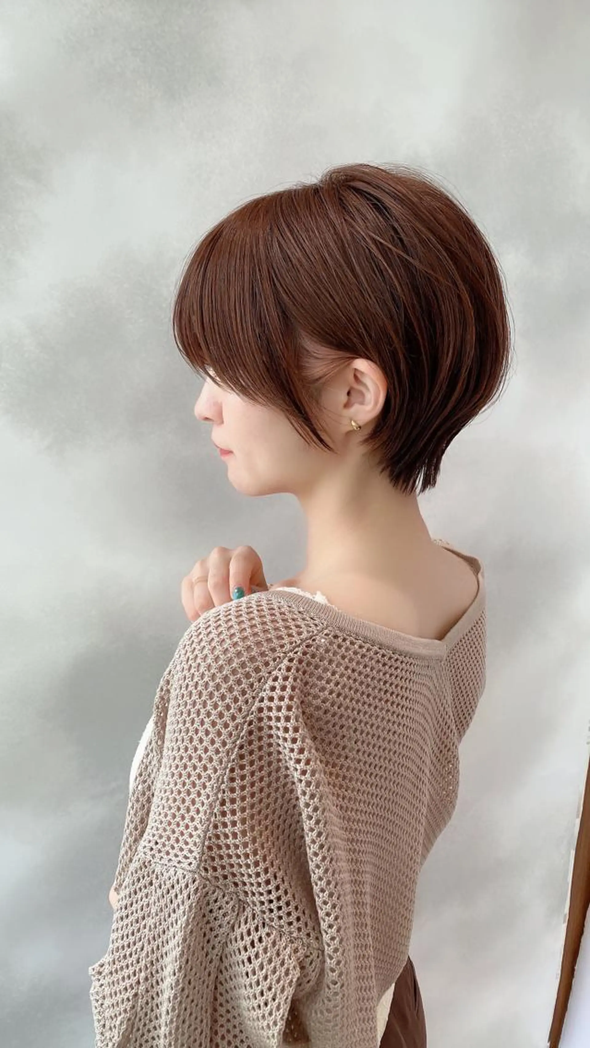 ショート 切りっぱなしボブ ショートボブ ハンサムショート 丸みショート アッシュ カット ヘアカラー トリートメント ショート、ボブの神✨ 峯朋也✂︎✨のヘアスタイル