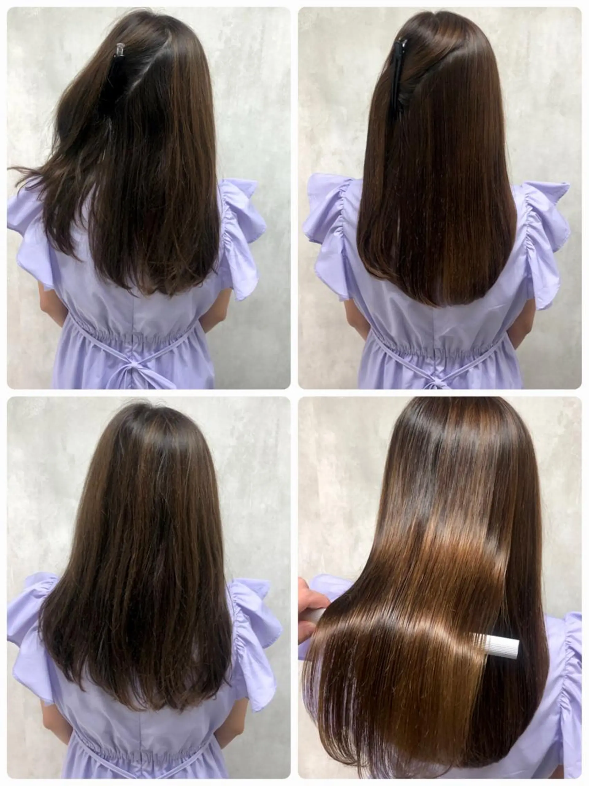 セミロング 縮毛矯正 トリートメント ⚠️美容室迷子⚠️ 谷口にお任せ😊のヘアスタイル