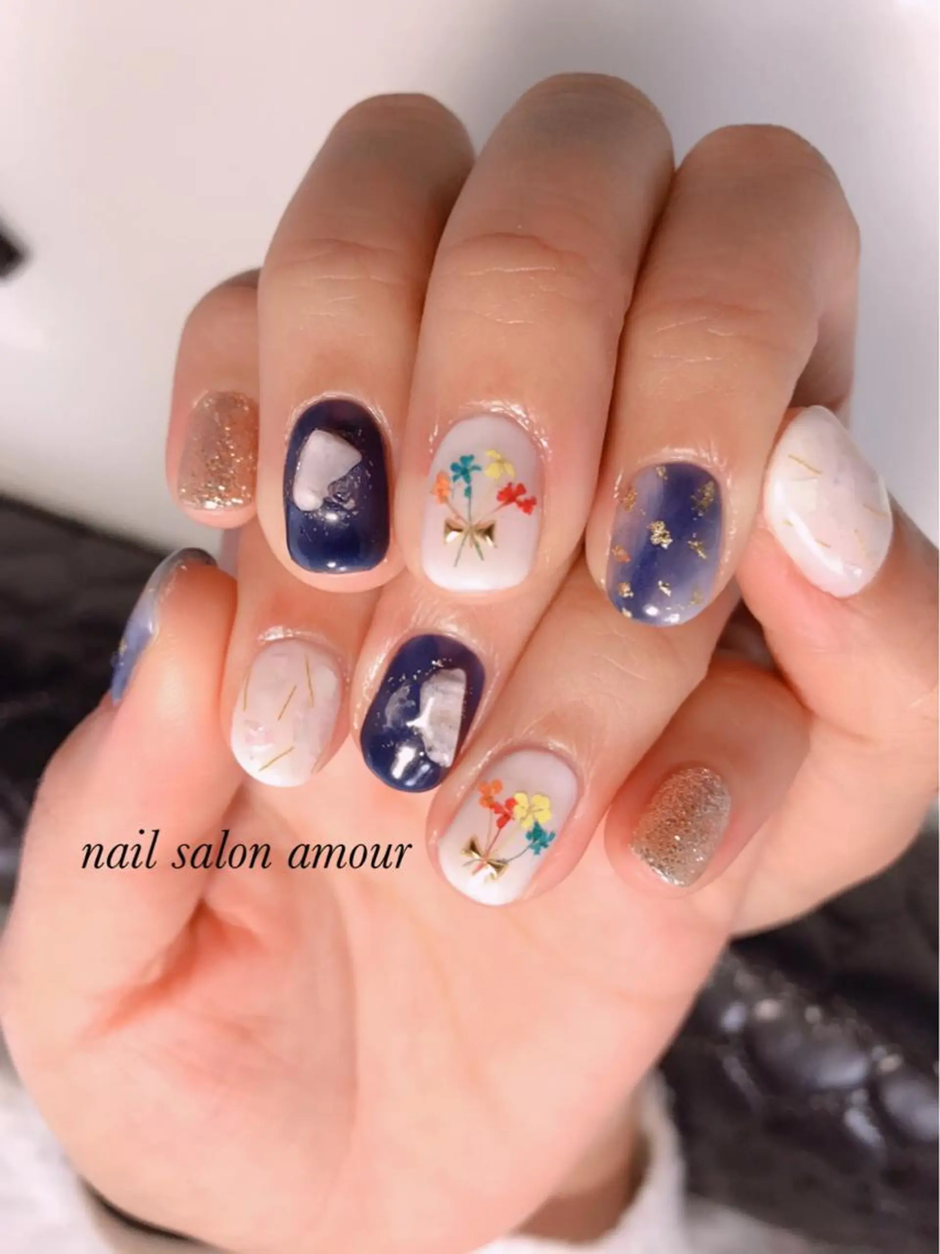 ネイル 成人式 nailsalon ♡amour♡のネイルデザイン