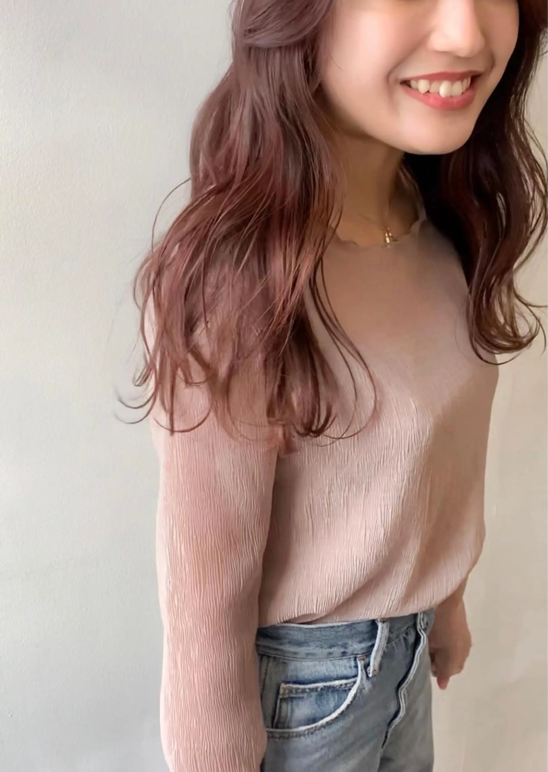 ロング カラー ピンクカラー 🌟アレンジが似合う カラー🌟Rumiのヘアスタイル