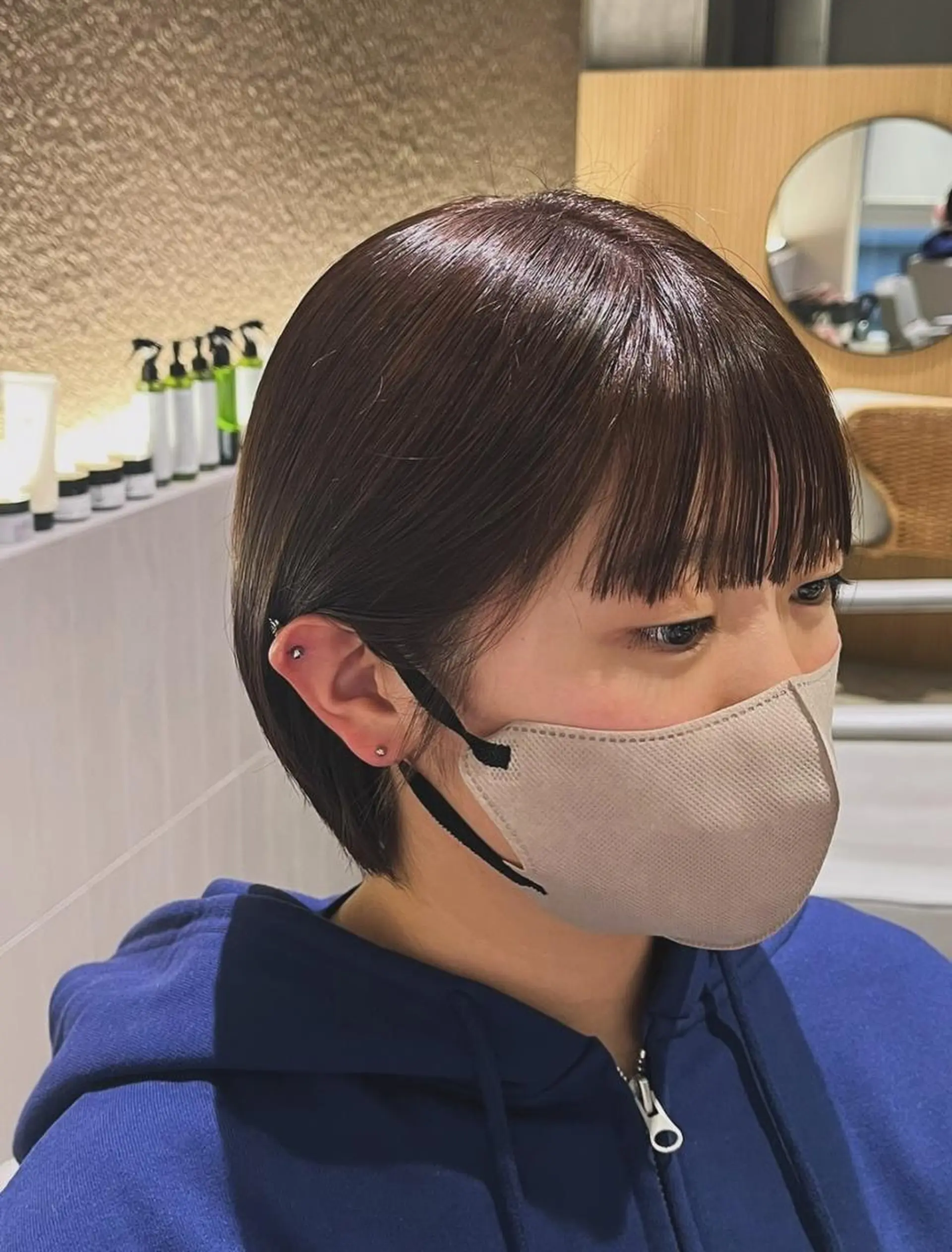 ミディアム チョコレートブラウン 髪質改善 トリートメント SONOKO 【yoki.】のヘアスタイル