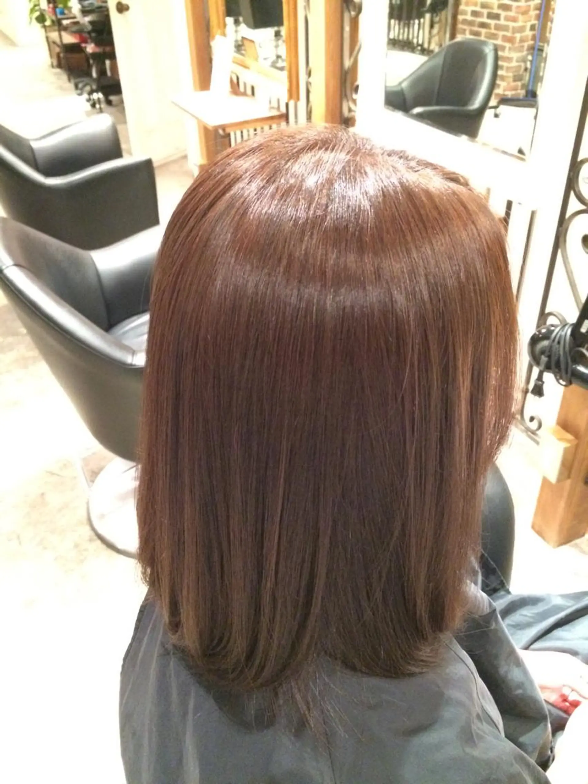 ミディアム カラー ベージュカラー ブリーチ ブリーチなしカラー 境 健助のヘアスタイル